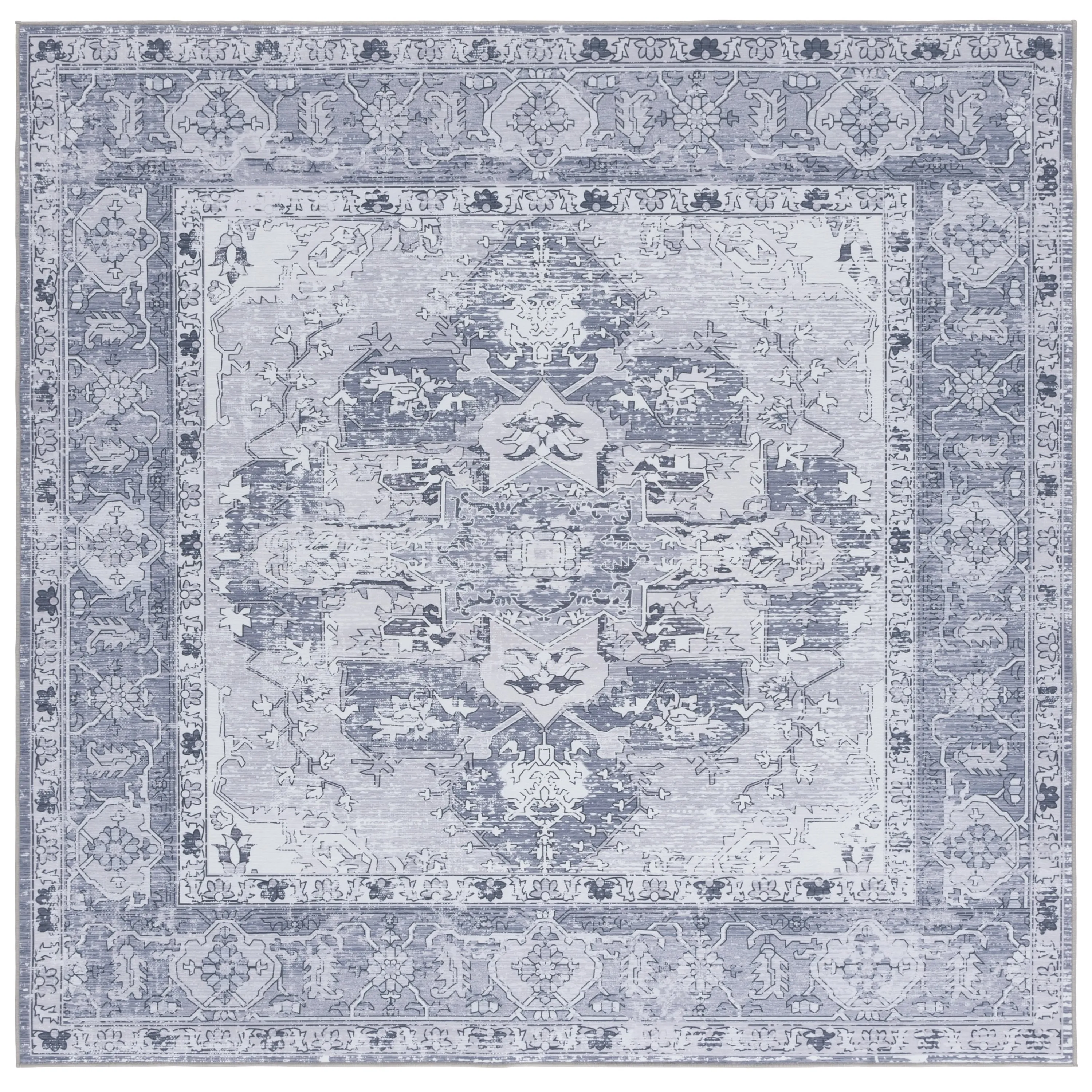 SAFAVIEH Tucson Machine Washable Slip Resistant Salome Oriental Medallion