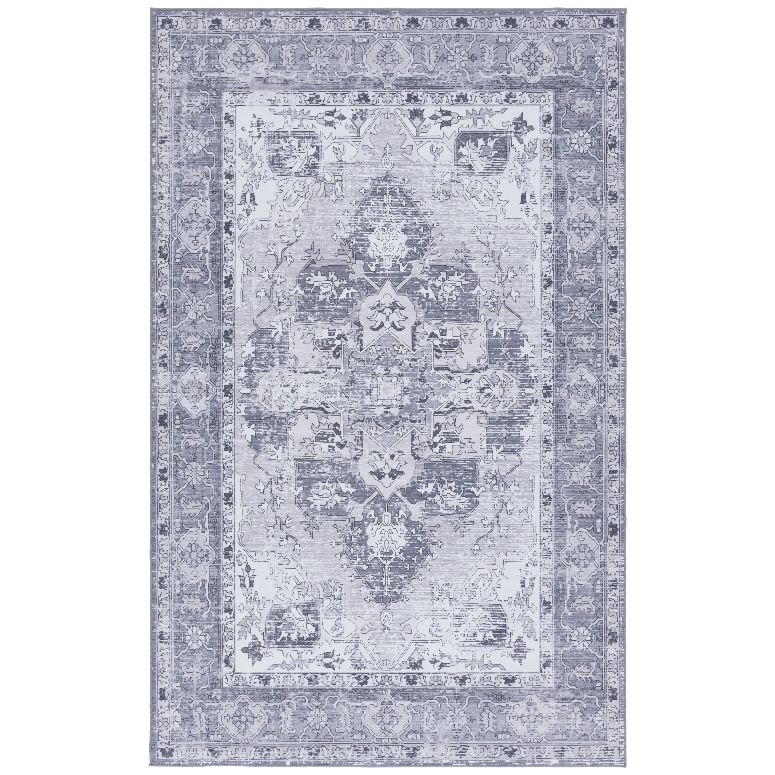 SAFAVIEH Tucson Machine Washable Slip Resistant Salome Oriental Medallion