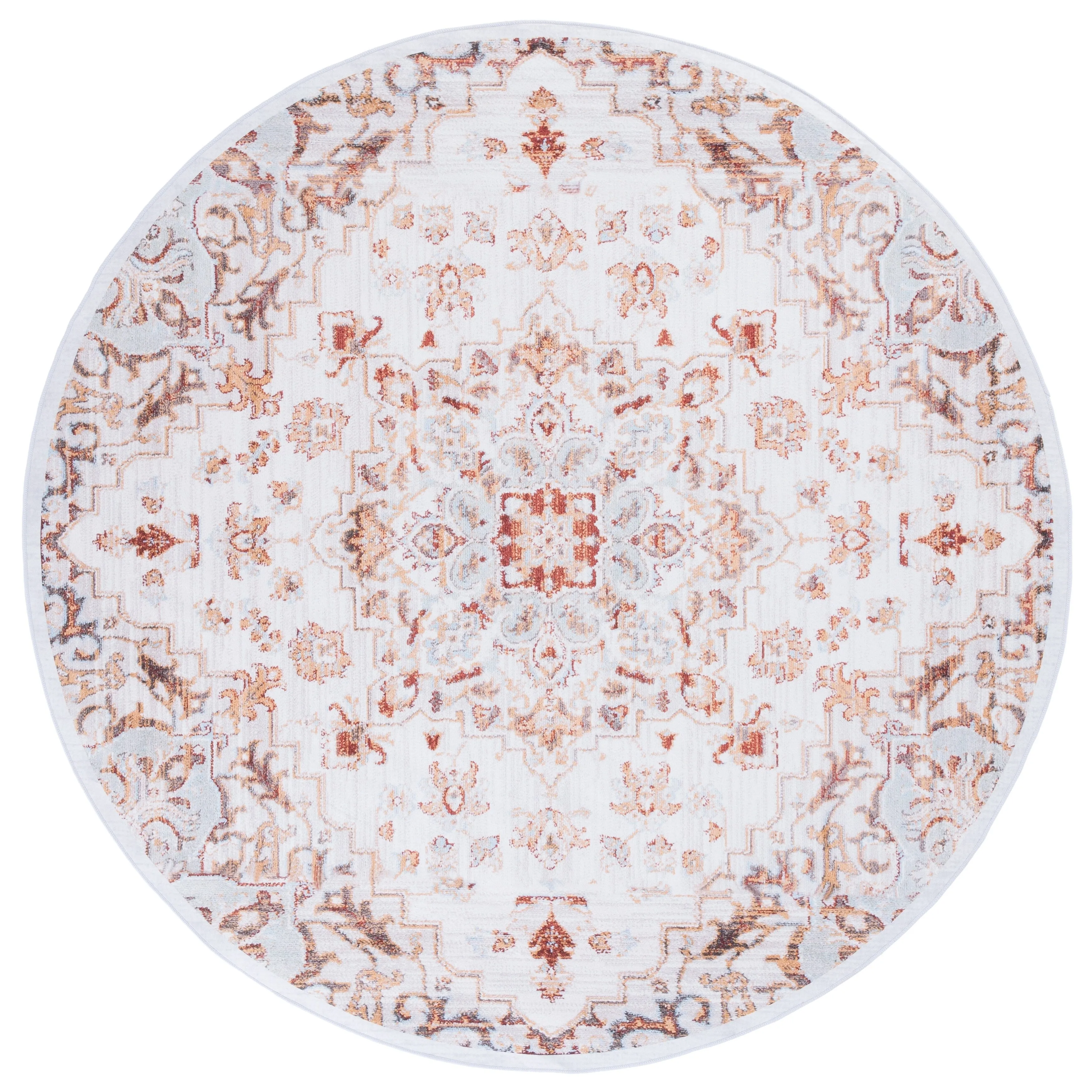 SAFAVIEH Tucson Machine Washable Slip Resistant Theodora Oriental Medallion
