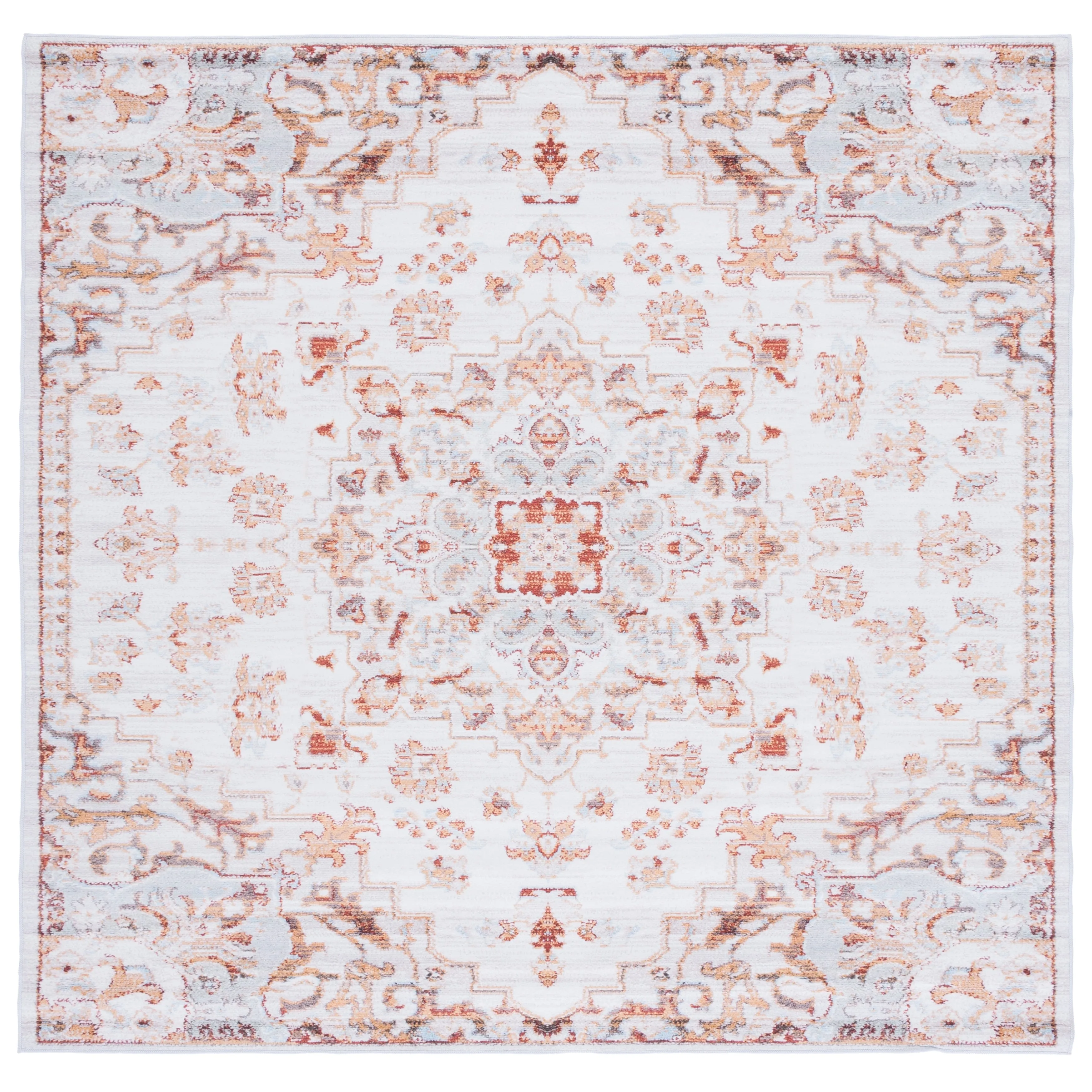 SAFAVIEH Tucson Machine Washable Slip Resistant Theodora Oriental Medallion