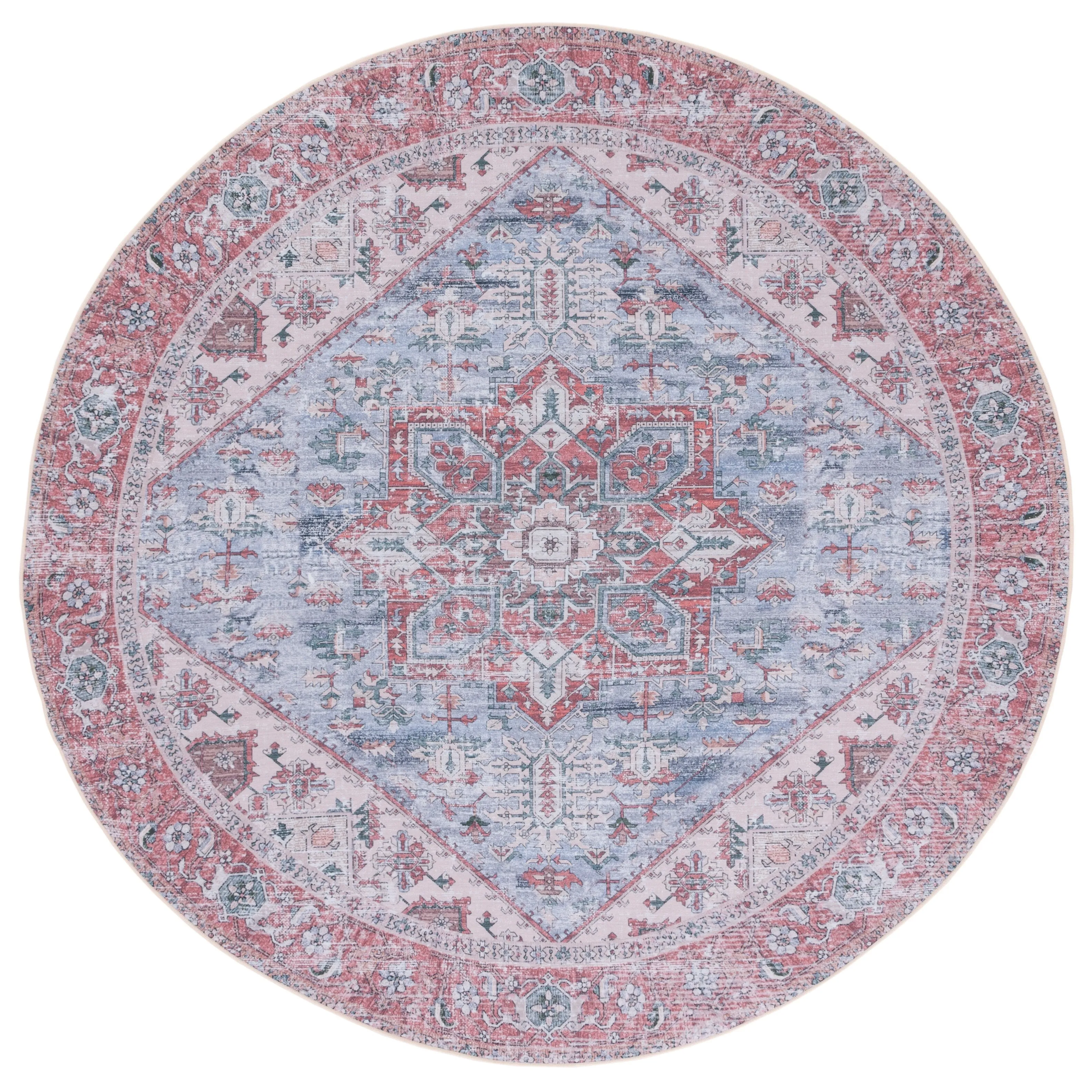 SAFAVIEH. Tucson Machine Washable Slip Resistant Therese Oriental Medallion