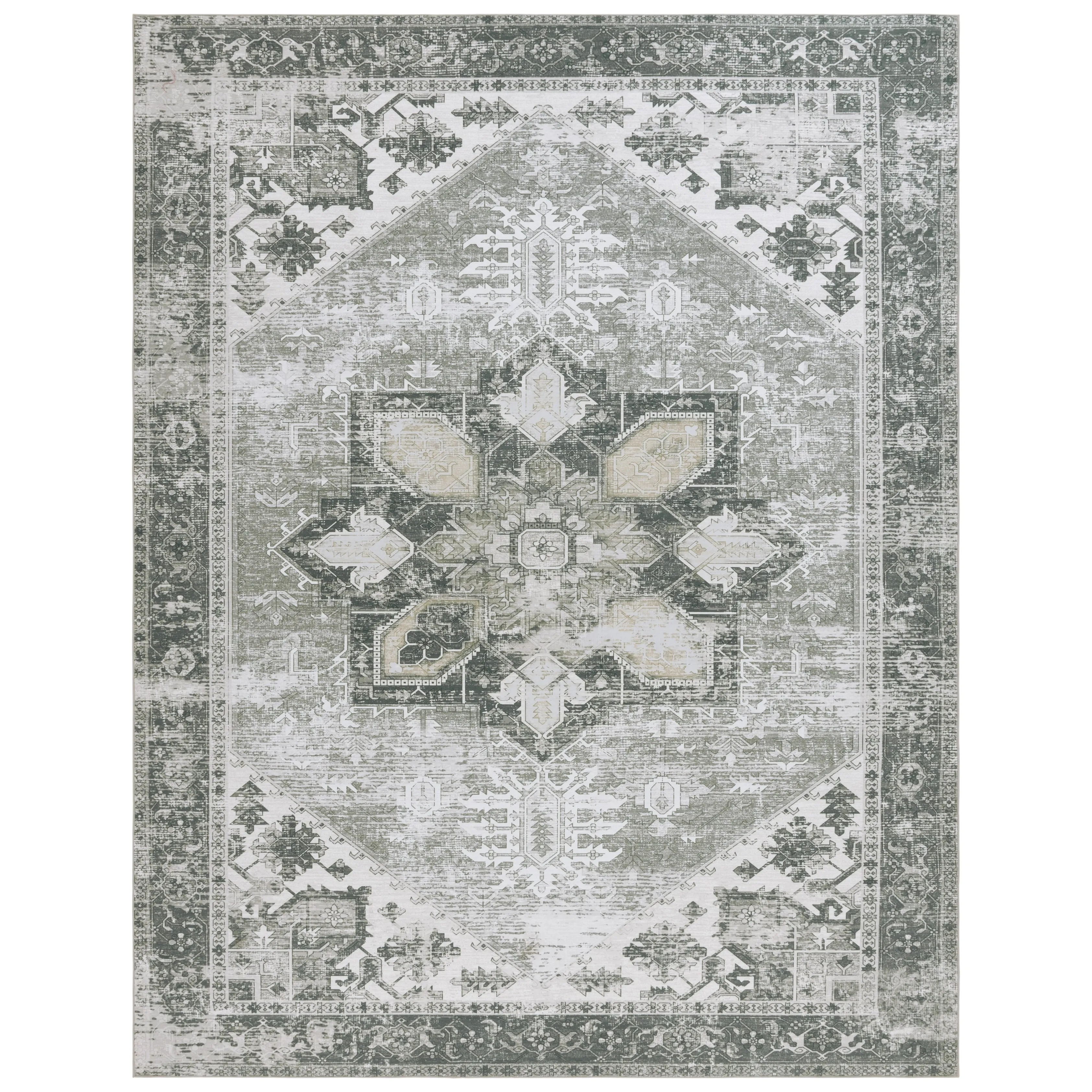 SAFAVIEH. Tucson Machine Washable Slip Resistant Therese Oriental Medallion