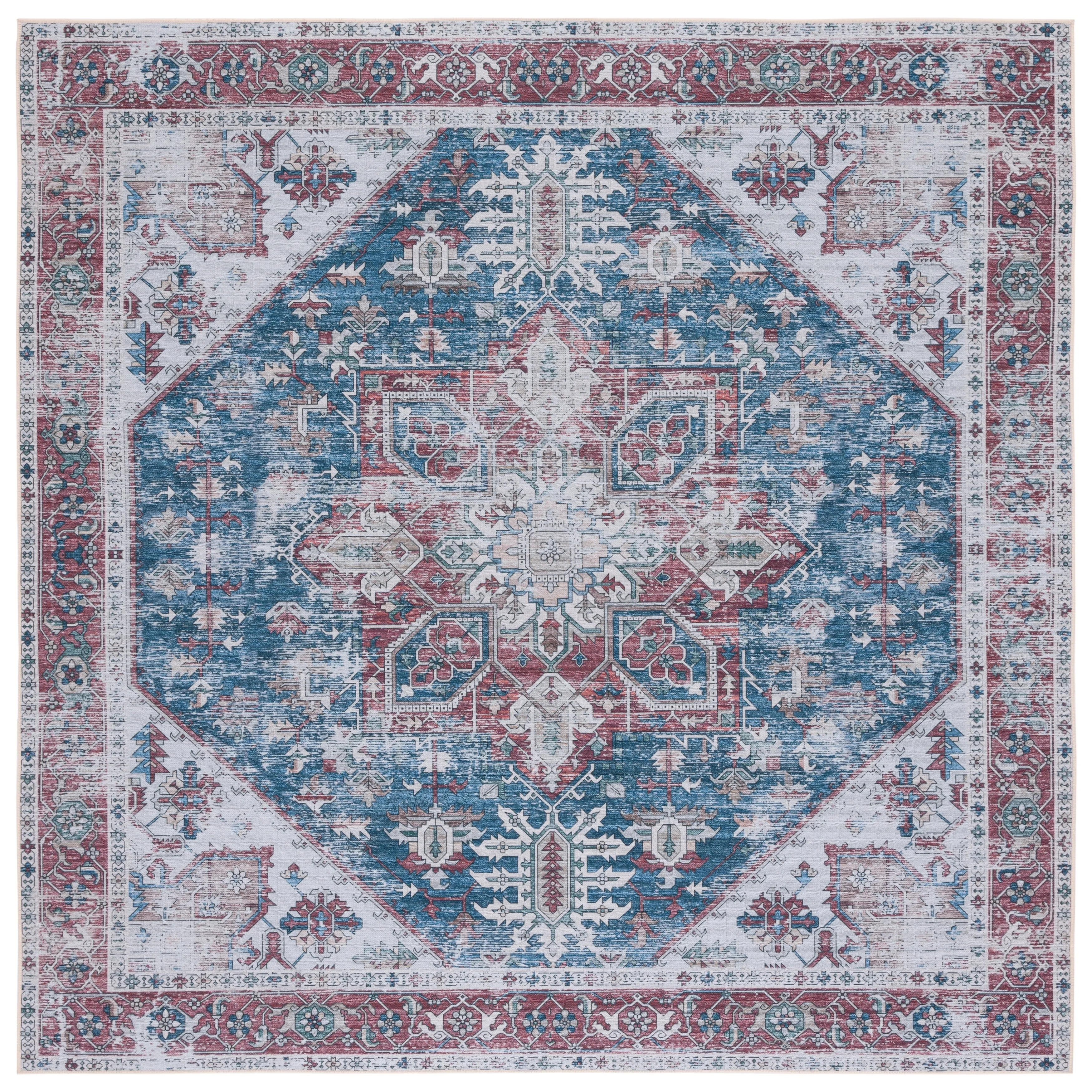 SAFAVIEH. Tucson Machine Washable Slip Resistant Therese Oriental Medallion
