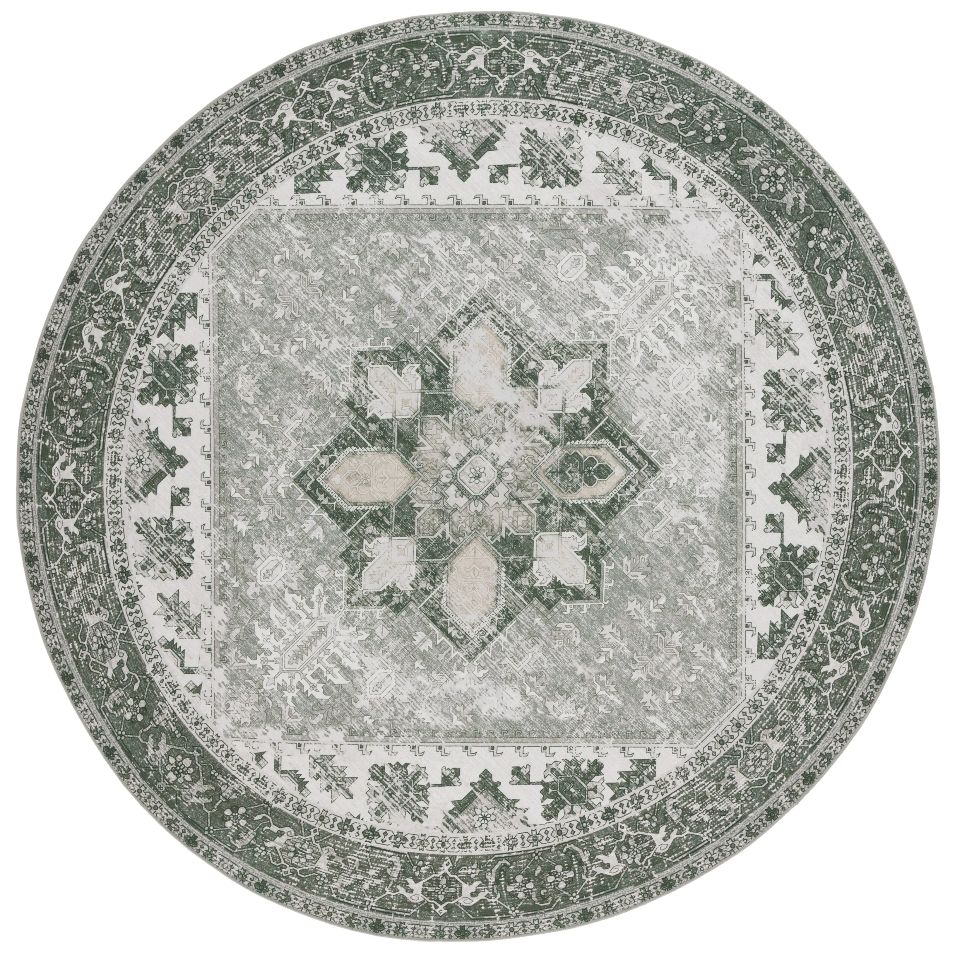 SAFAVIEH. Tucson Machine Washable Slip Resistant Therese Oriental Medallion