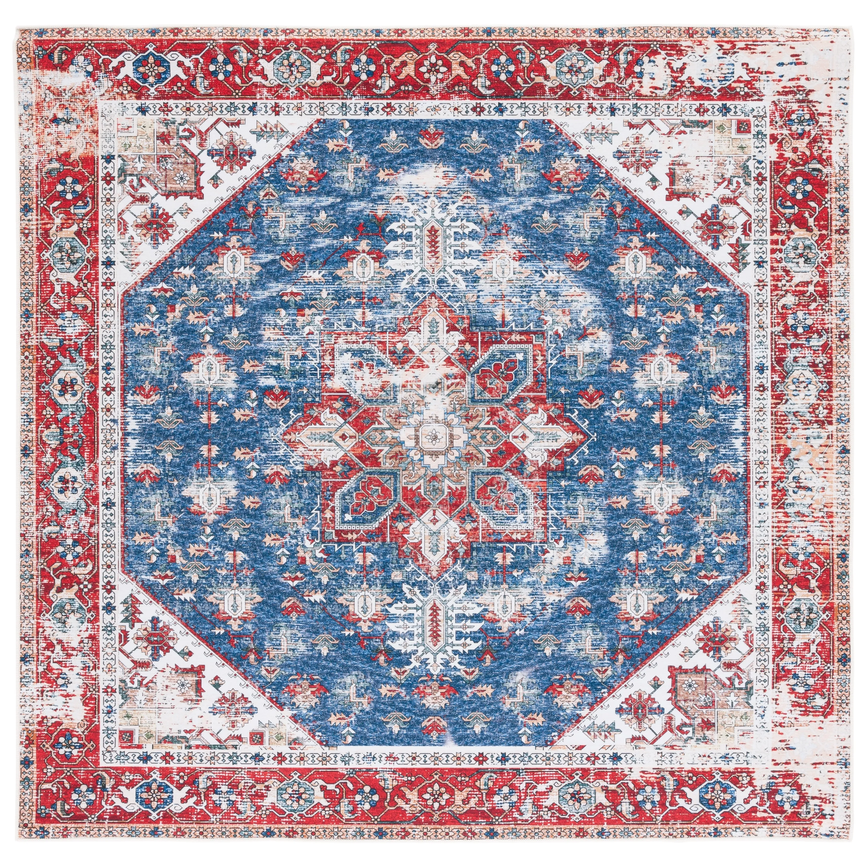 SAFAVIEH. Tucson Machine Washable Slip Resistant Therese Oriental Medallion