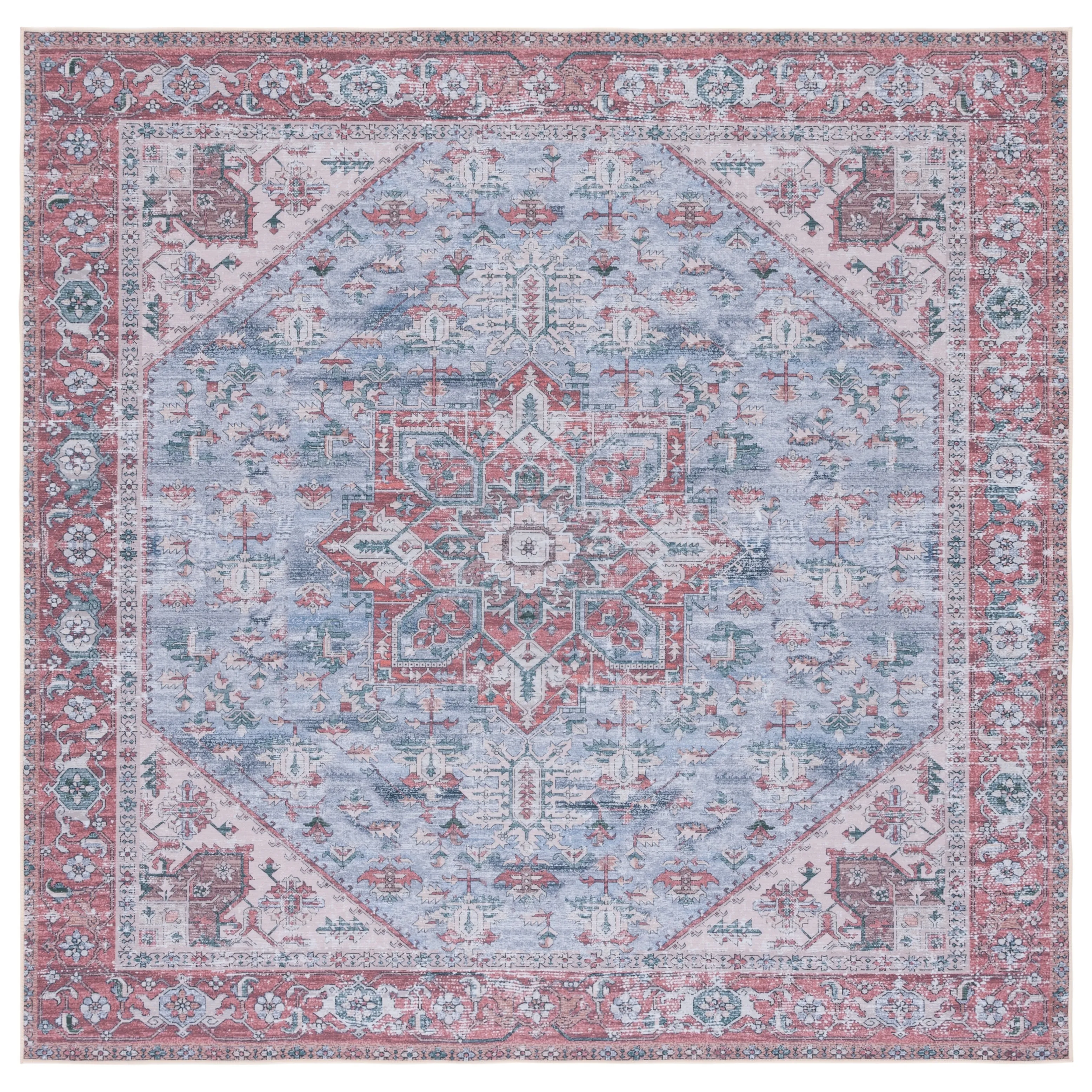 SAFAVIEH. Tucson Machine Washable Slip Resistant Therese Oriental Medallion