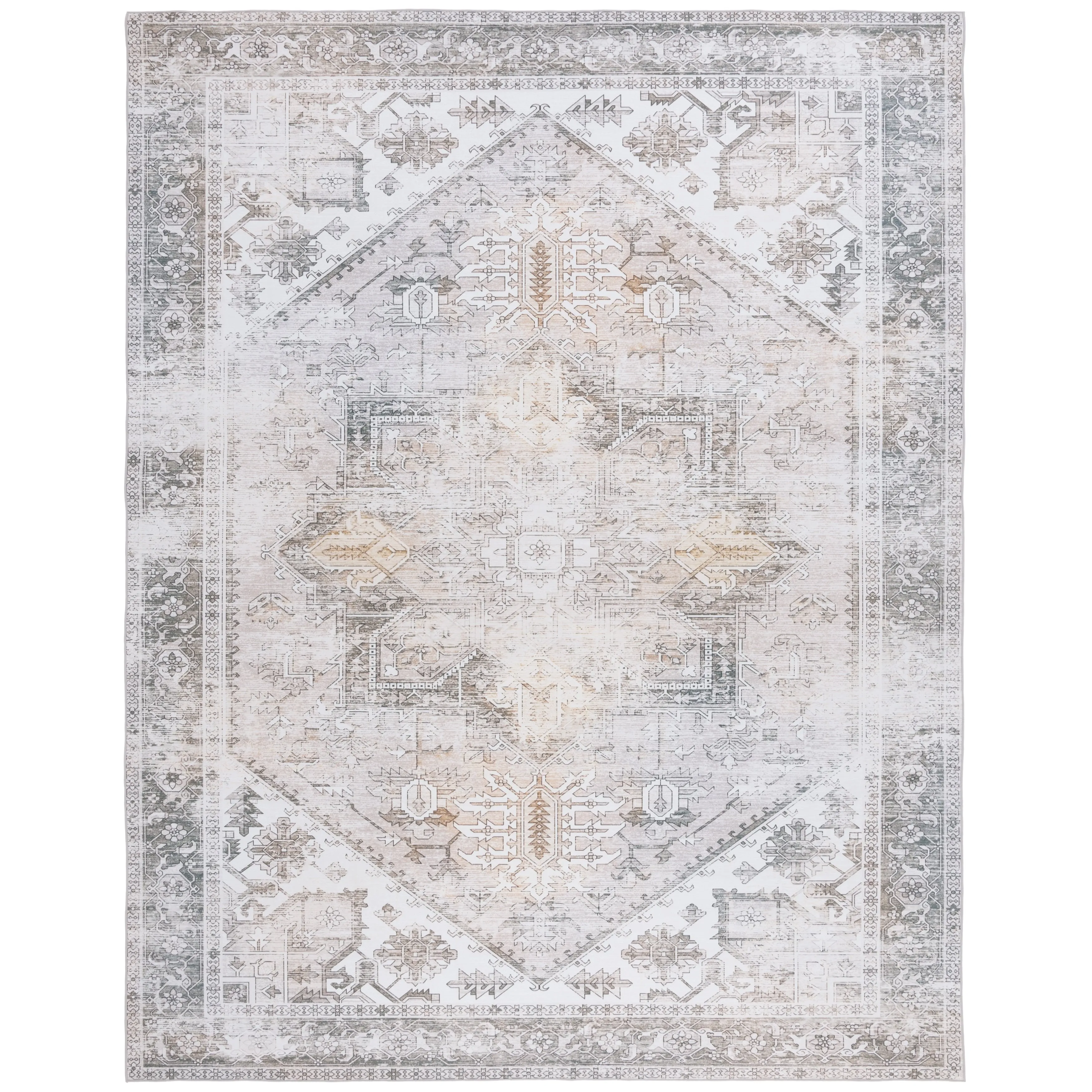 SAFAVIEH. Tucson Machine Washable Slip Resistant Therese Oriental Medallion