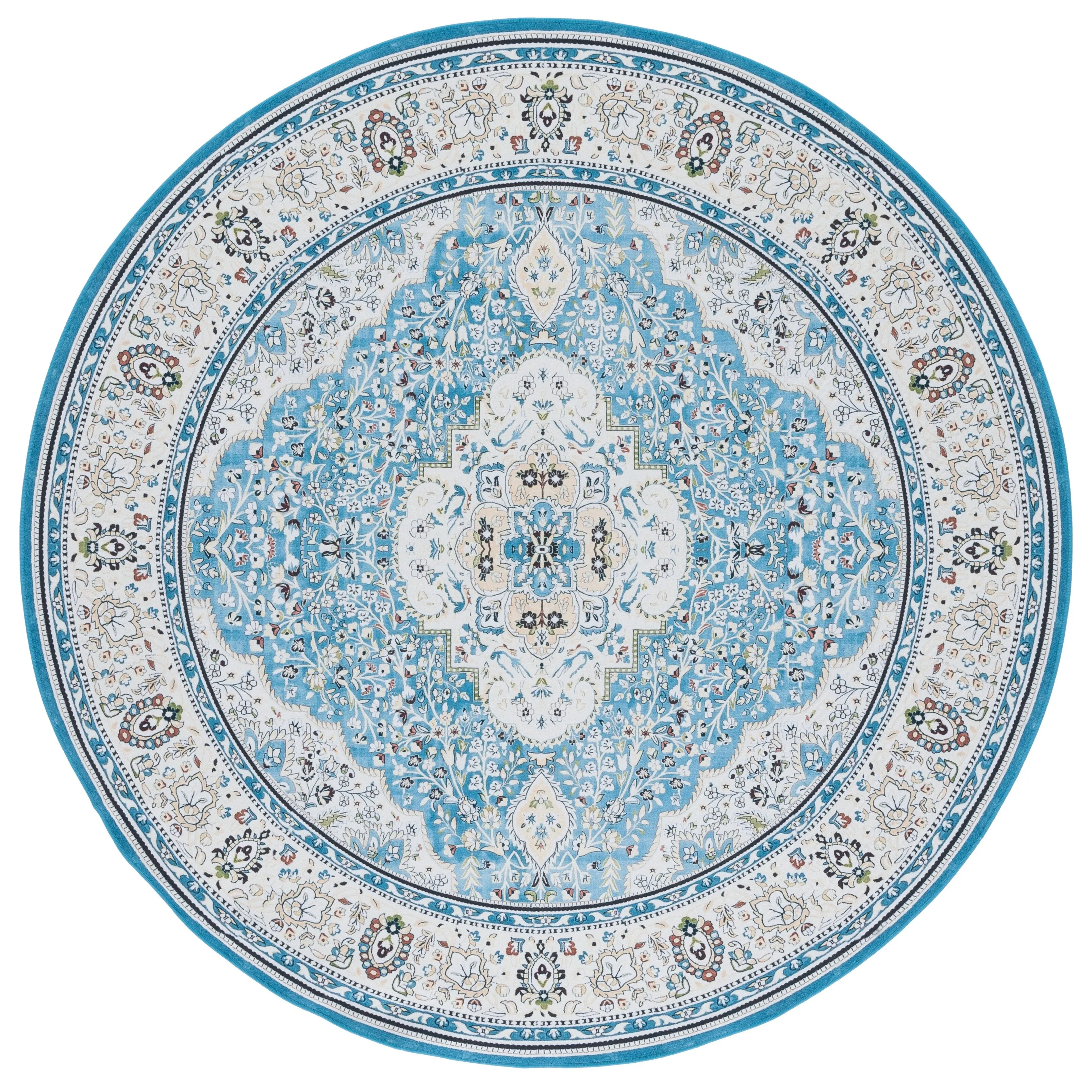 SAFAVIEH Tucson Machine Washable Slip Resistant Willa Traditional Rug