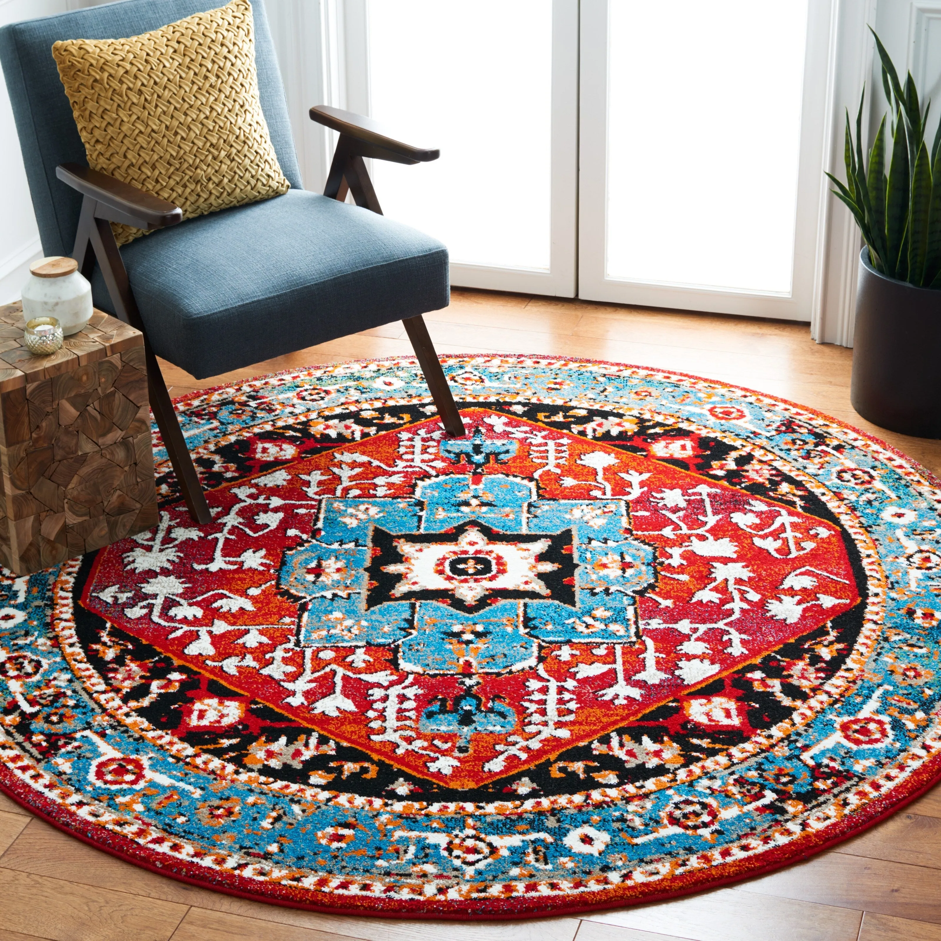 SAFAVIEH Vintage Hamadan Namita Traditional Oriental Medallion Rug