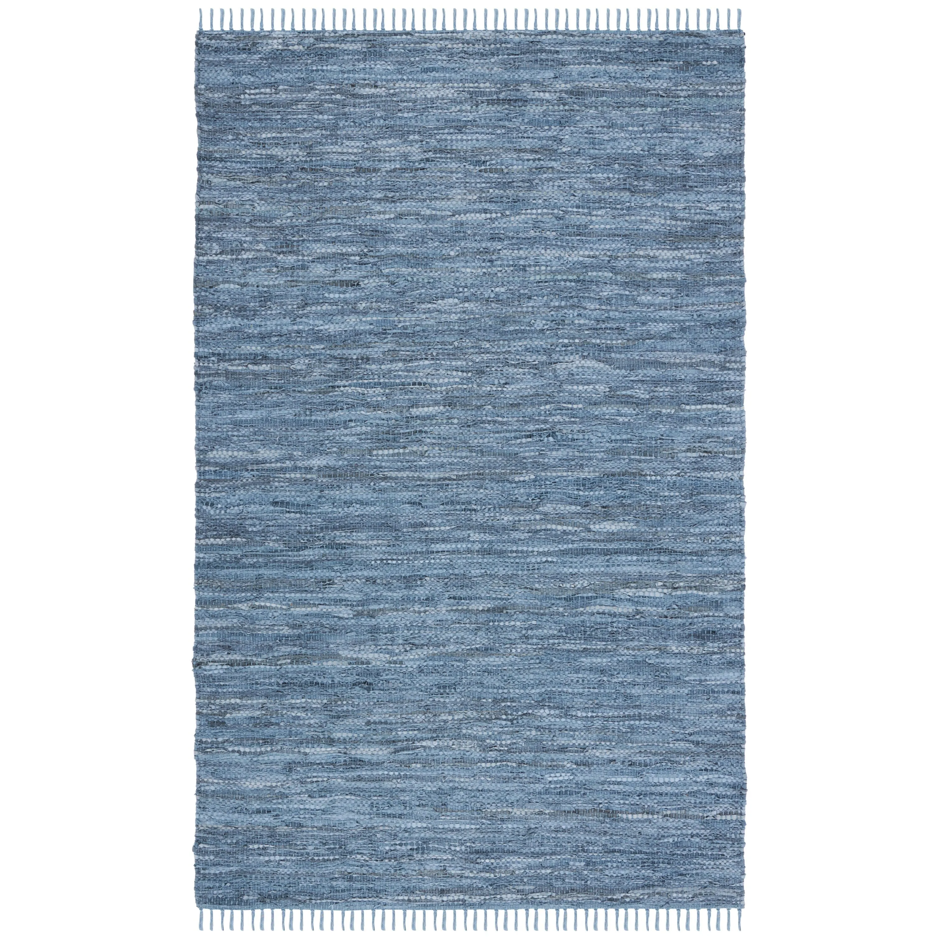 SAFAVIEH Vintage Leather Cindie Flatweave Rug with Fringe