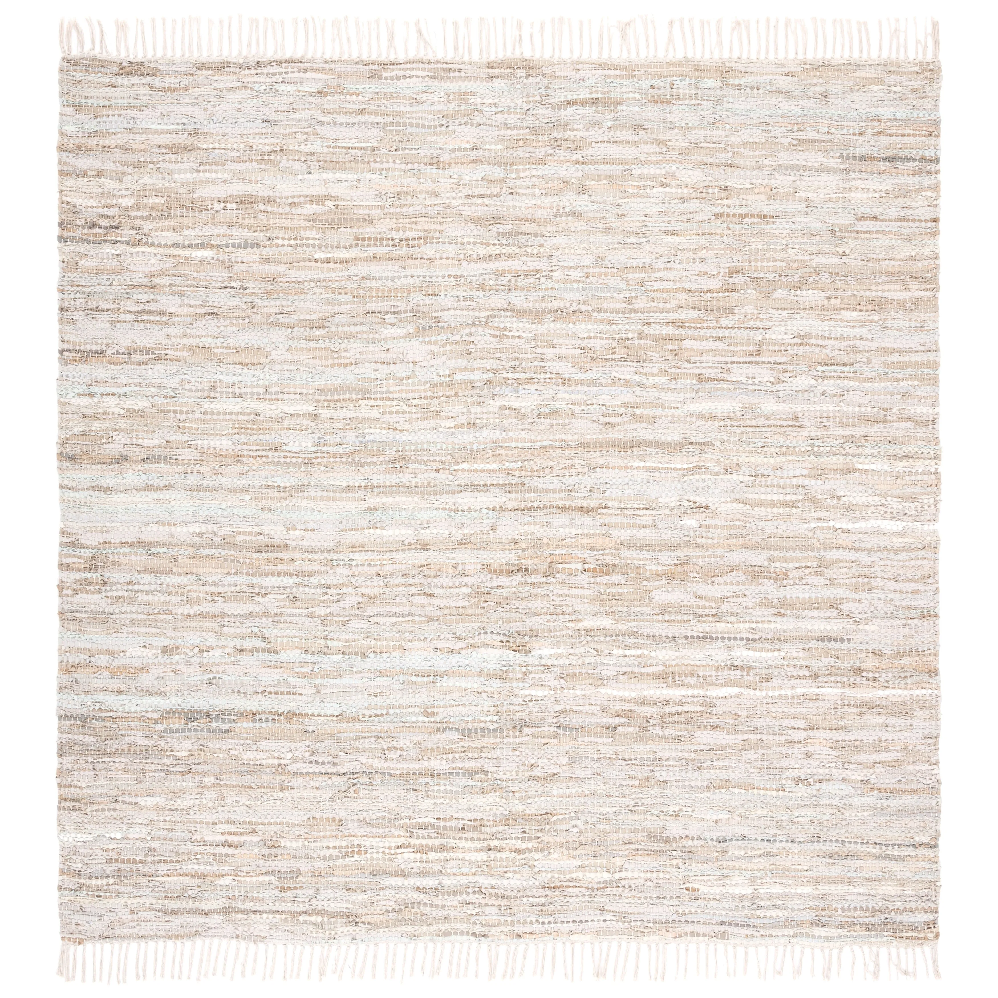 SAFAVIEH Vintage Leather Cindie Flatweave Rug with Fringe