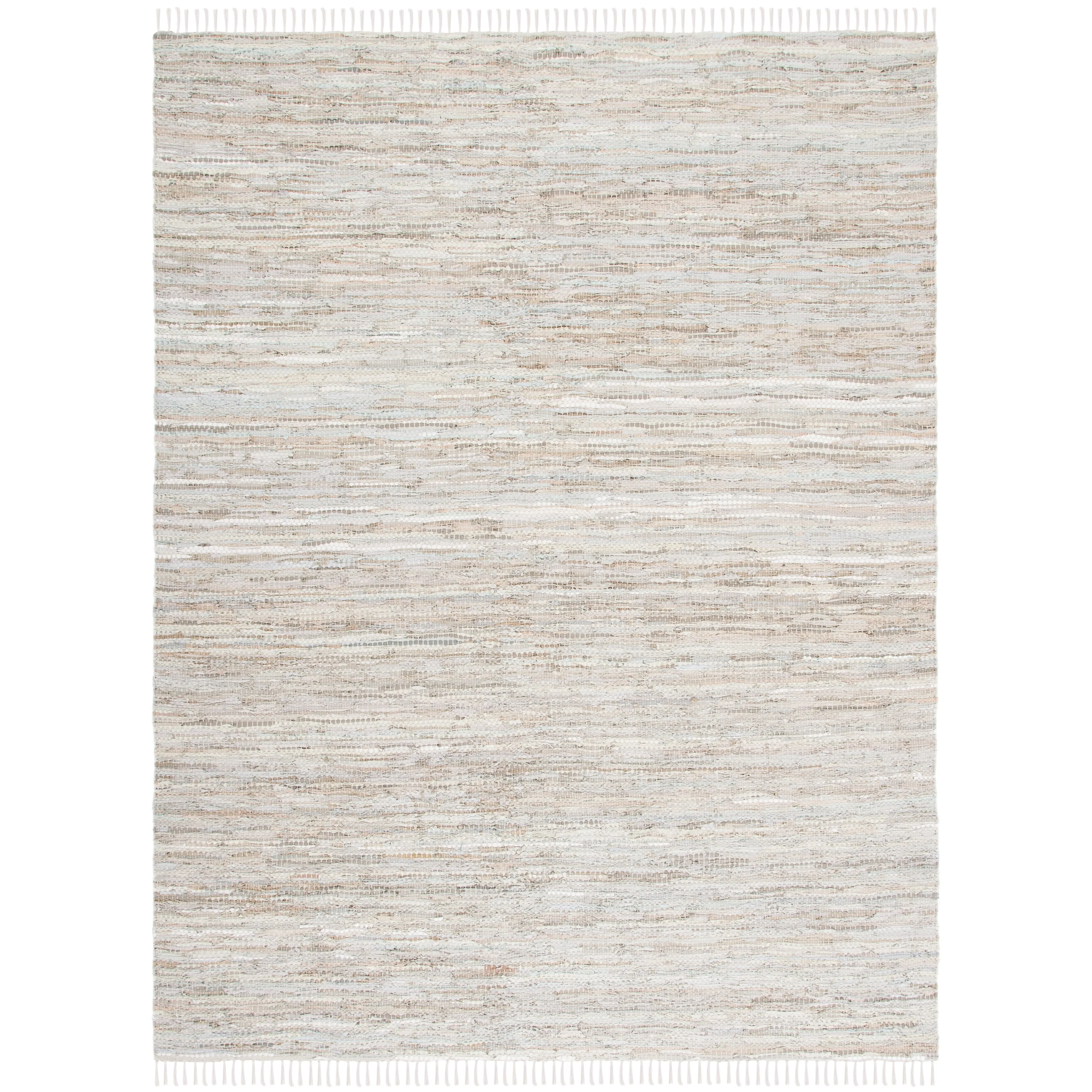 SAFAVIEH Vintage Leather Cindie Flatweave Rug with Fringe