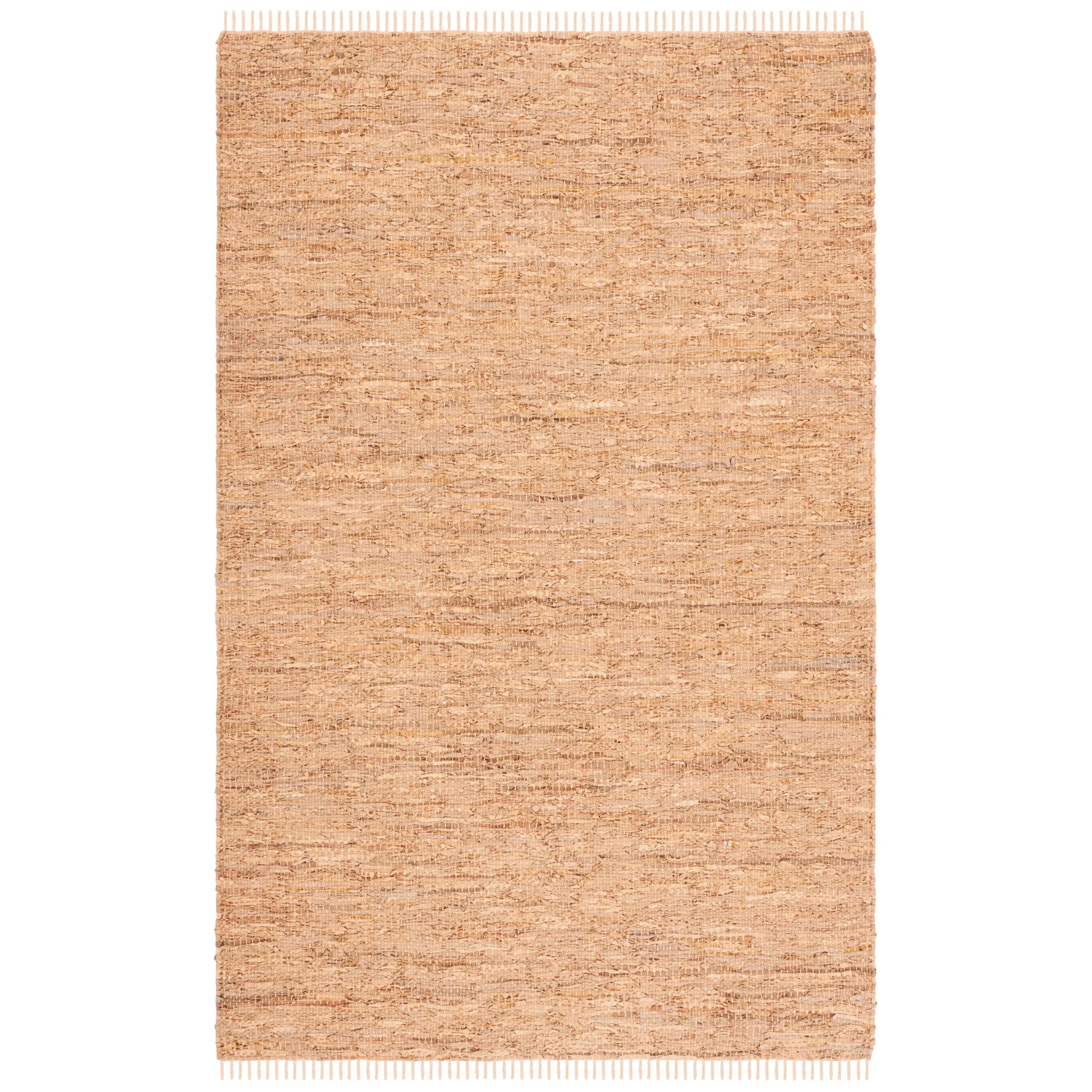 SAFAVIEH Vintage Leather Cindie Flatweave Rug with Fringe