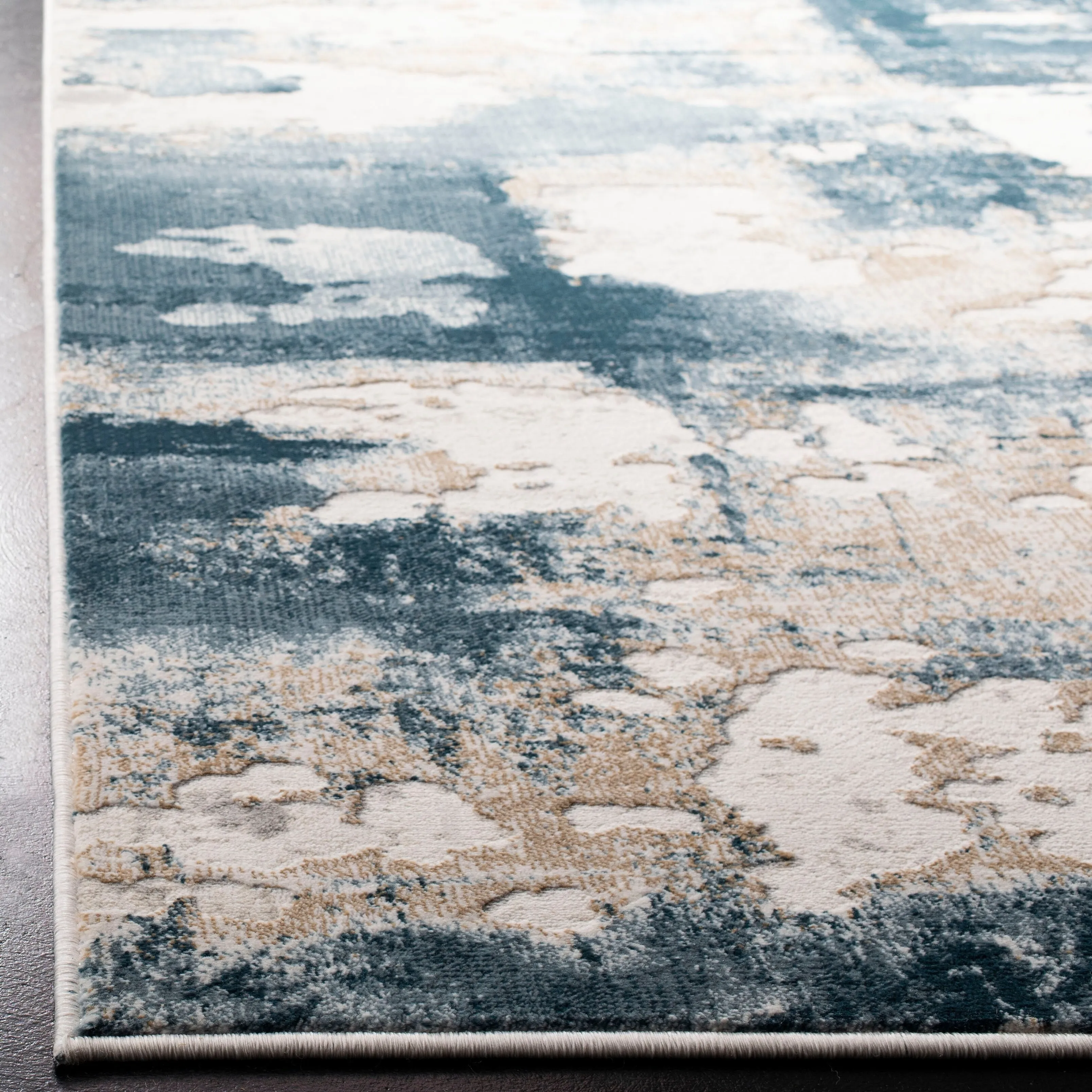 SAFAVIEH Vogue Lina Modern & Contemporary Abstract Beige/Charcoal Rug
