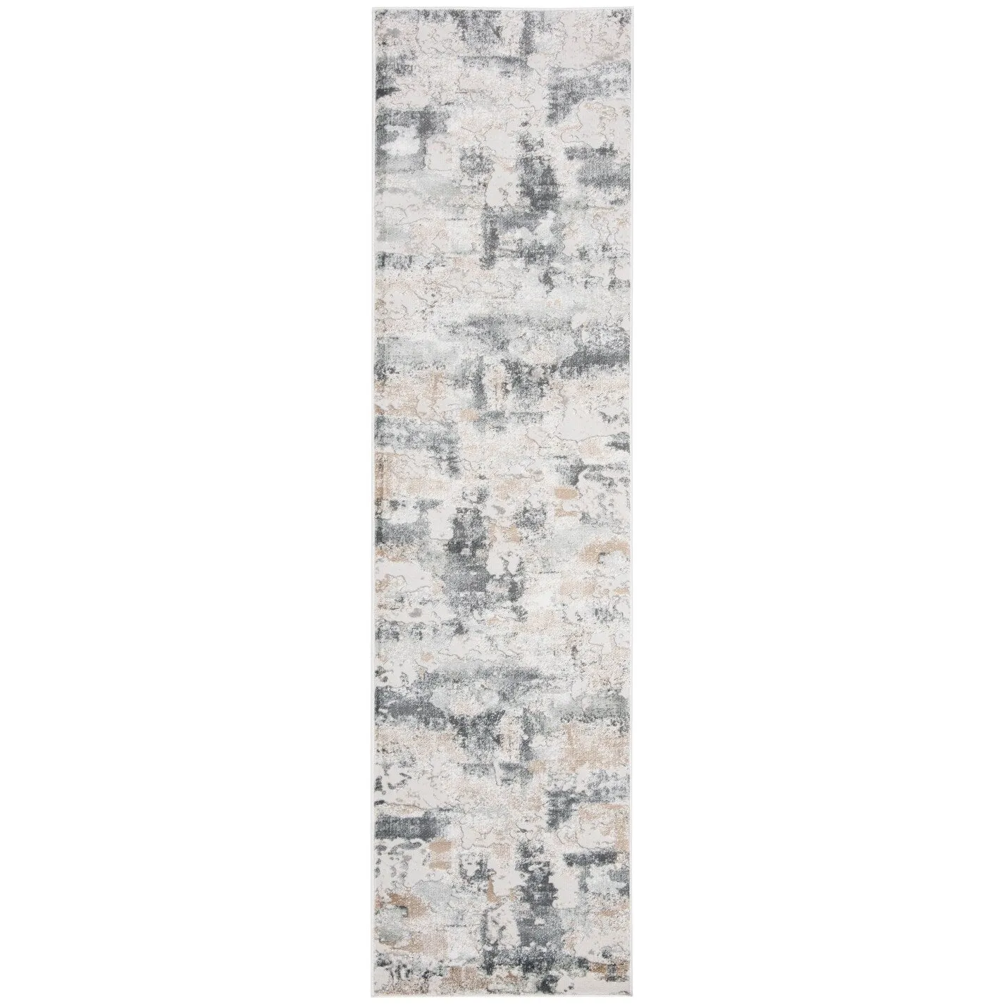 SAFAVIEH Vogue Lina Modern & Contemporary Abstract Beige/Charcoal Rug