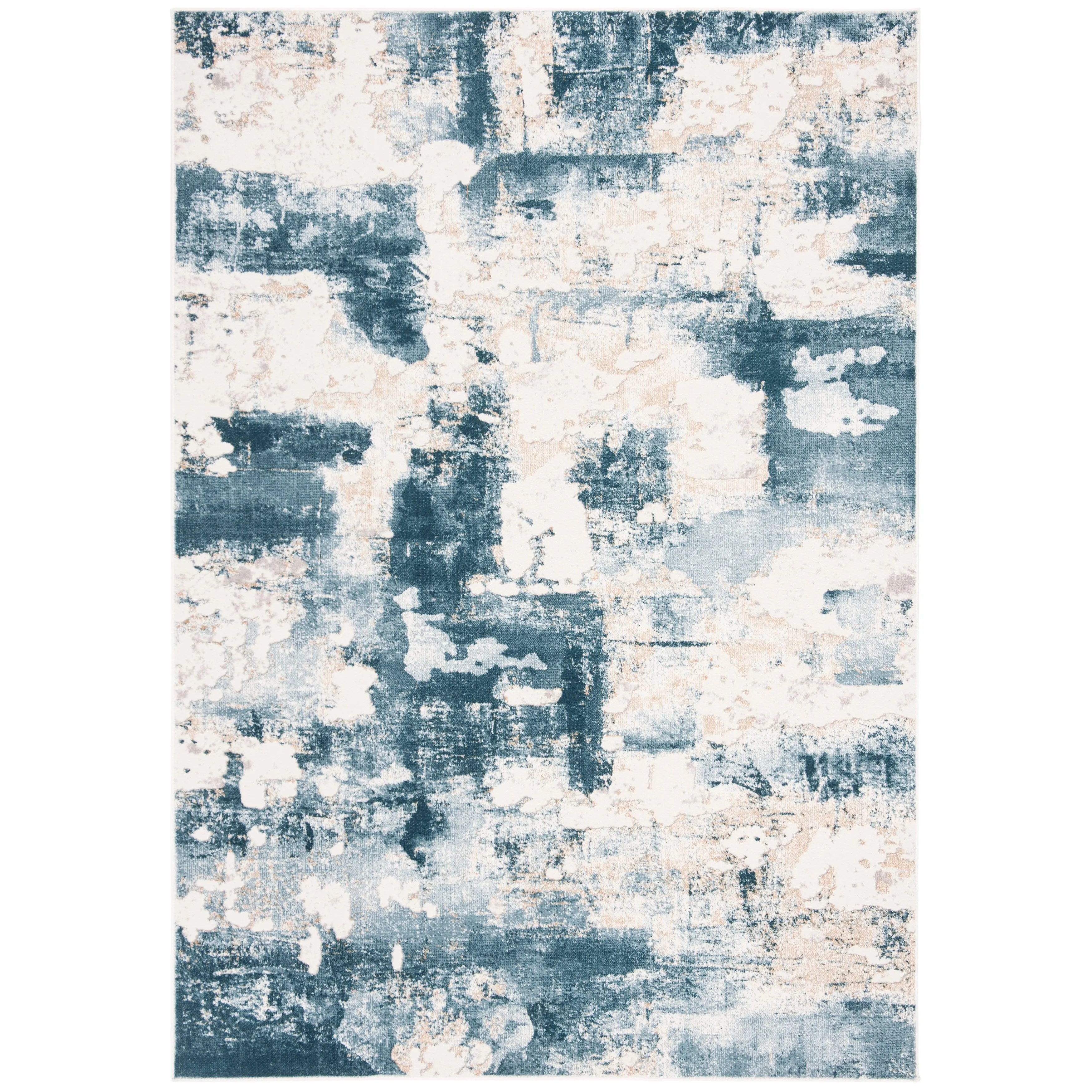 SAFAVIEH Vogue Lina Modern & Contemporary Abstract Beige/Charcoal Rug