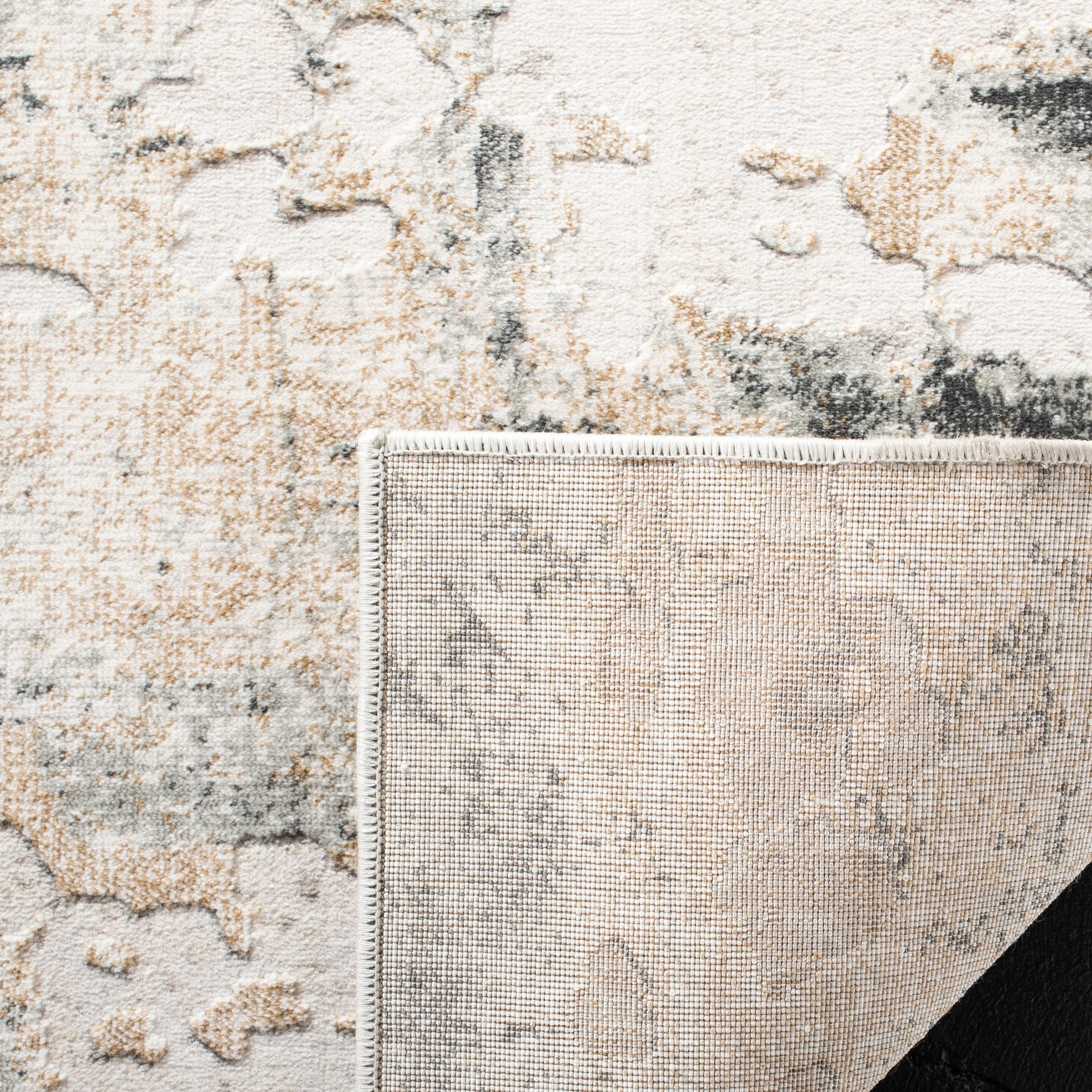 SAFAVIEH Vogue Lina Modern & Contemporary Abstract Beige/Charcoal Rug