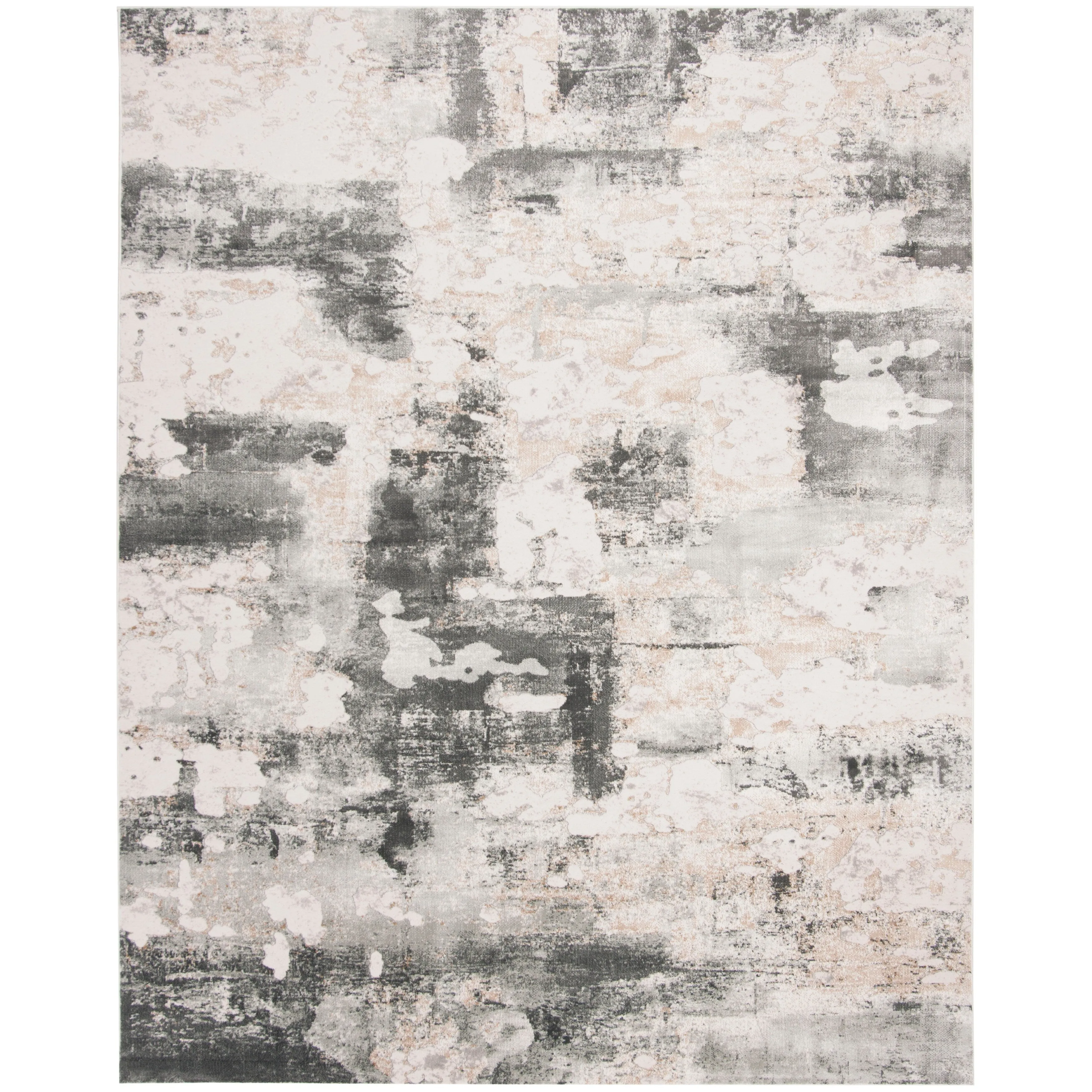 SAFAVIEH Vogue Lina Modern & Contemporary Abstract Beige/Charcoal Rug