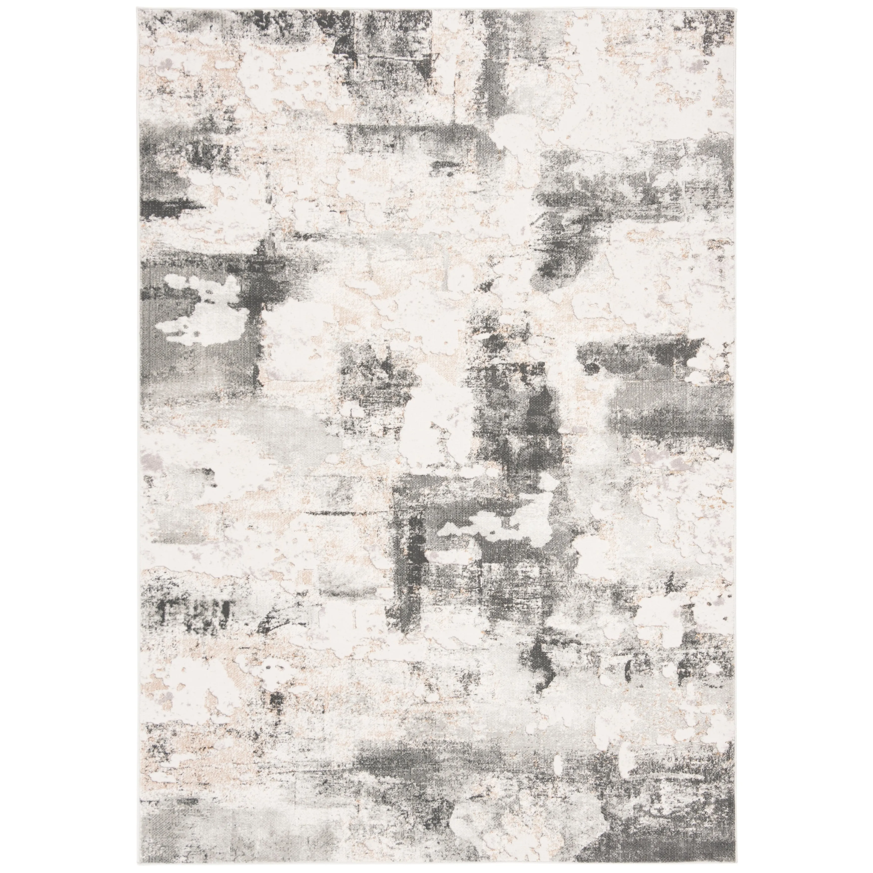 SAFAVIEH Vogue Lina Modern & Contemporary Abstract Beige/Charcoal Rug