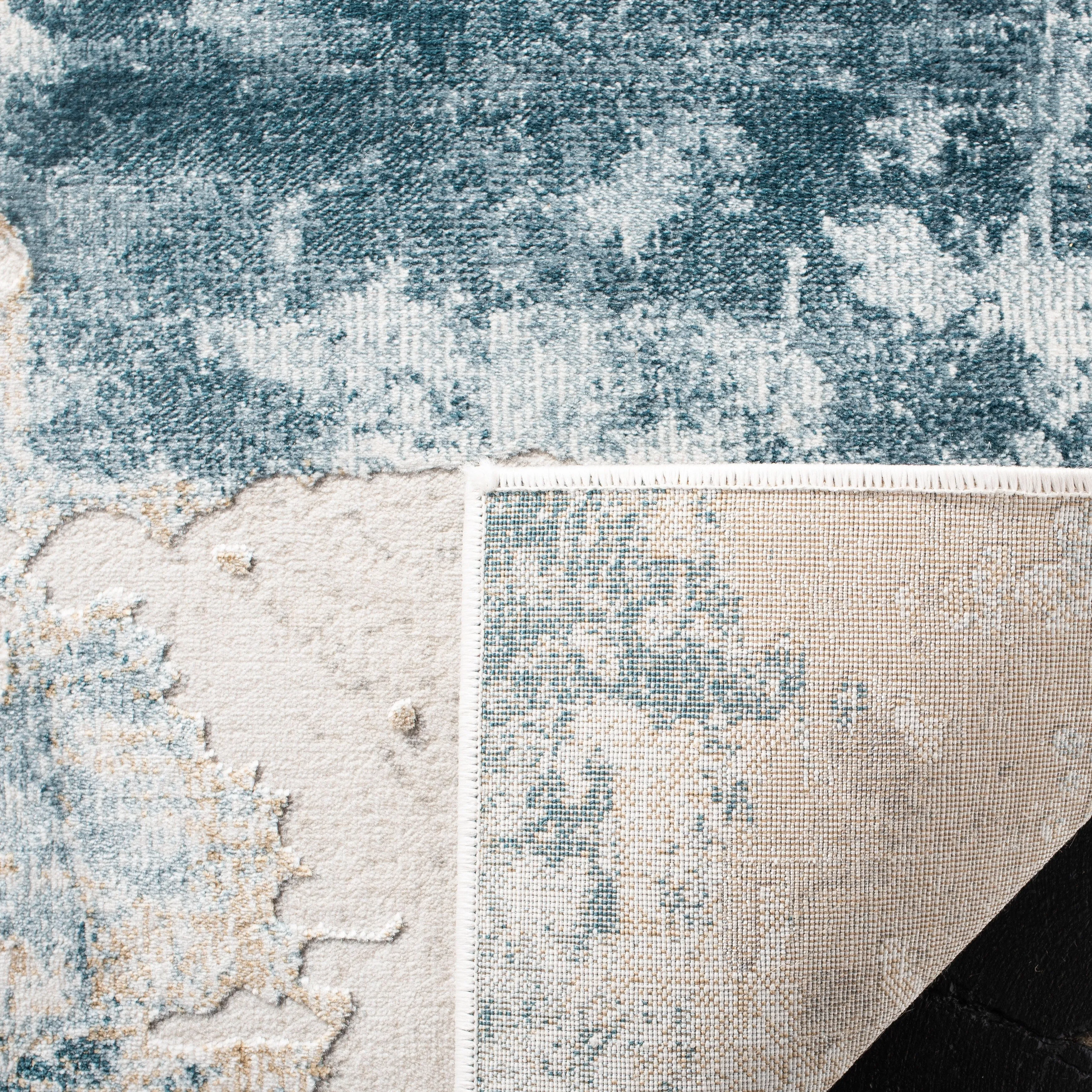 SAFAVIEH Vogue Lina Modern & Contemporary Abstract Beige/Charcoal Rug