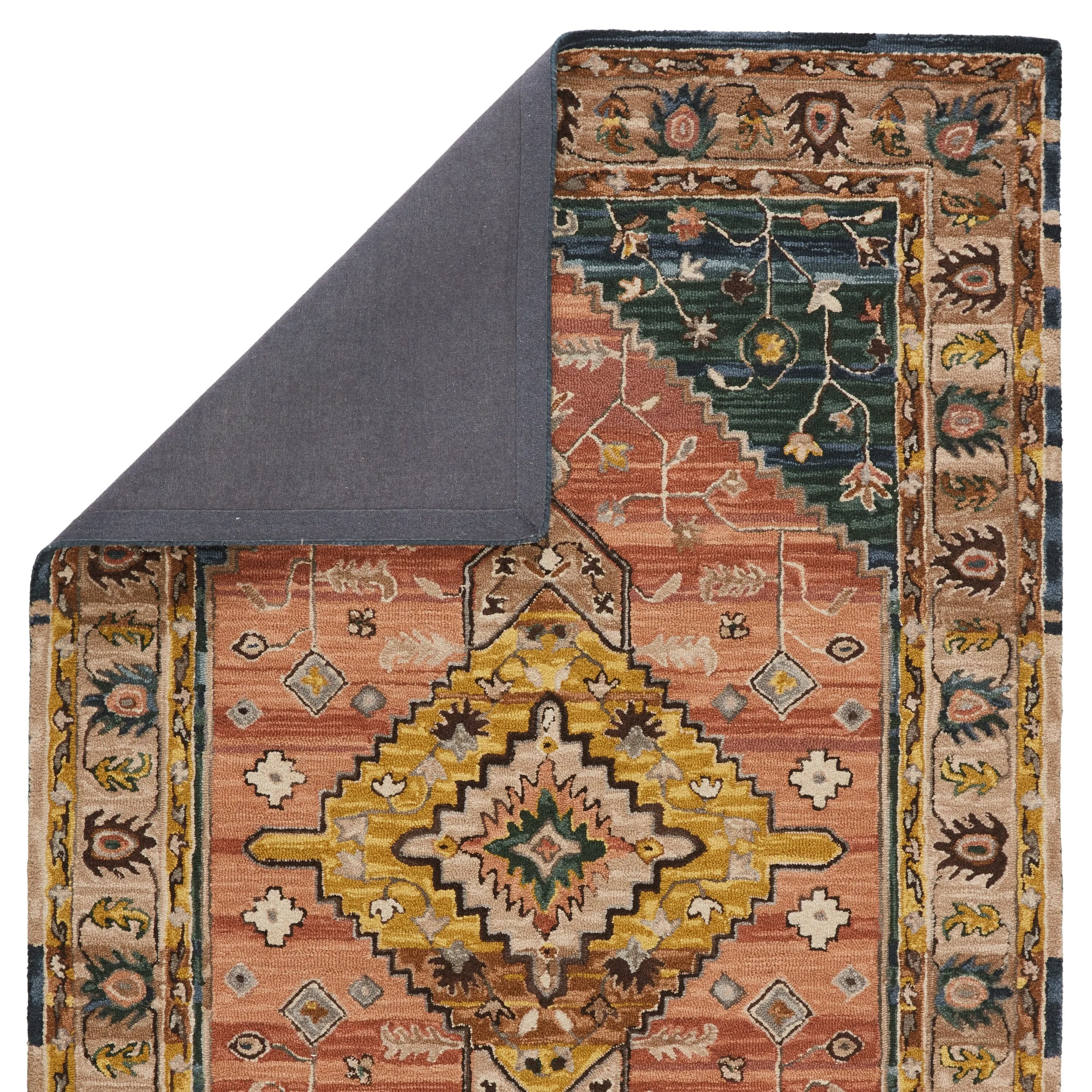 Seraphina Handmade Medallion Pink/ Yellow Area Rug