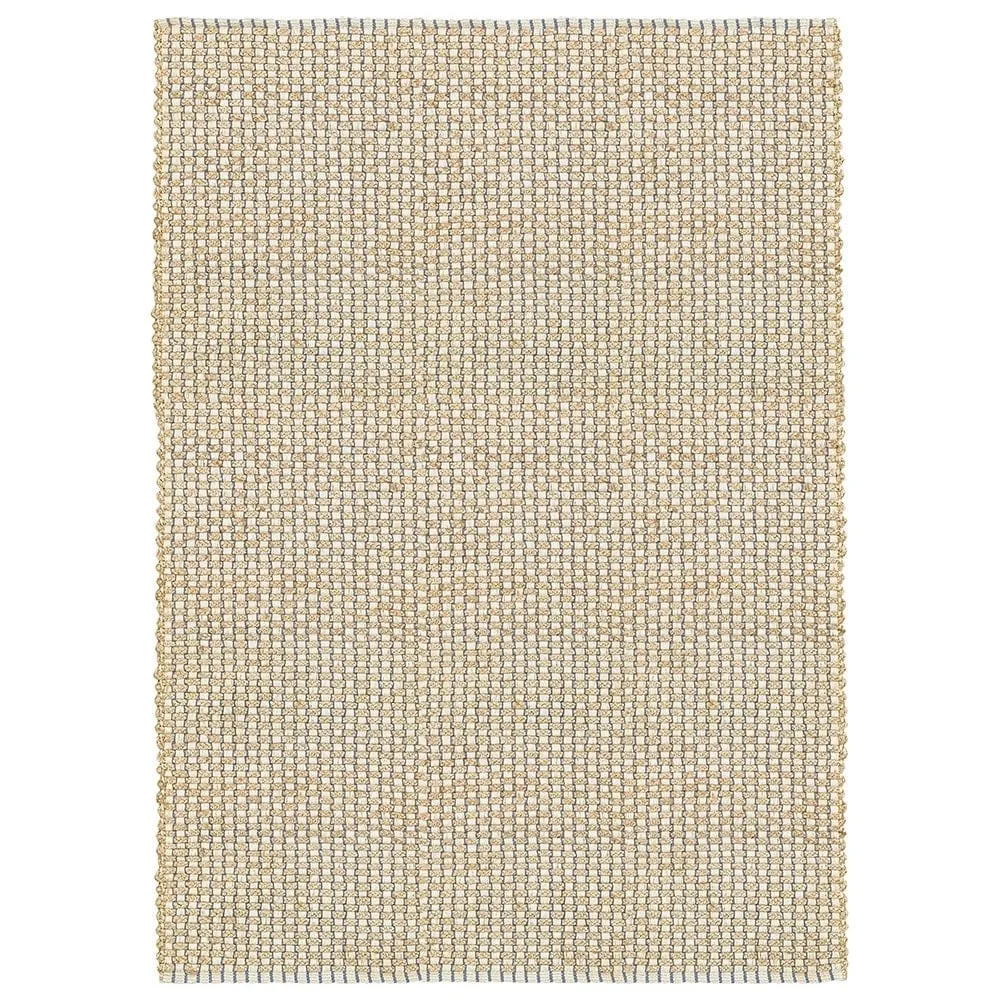 Sevita Organic Jute Interwoven Area Rug. Natural and Indigo