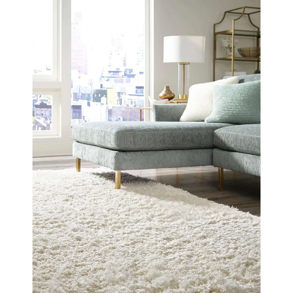Shag Pling Collection Area Rug
