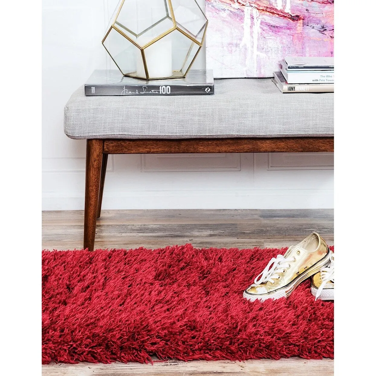 Shag Pling Collection Area Rug