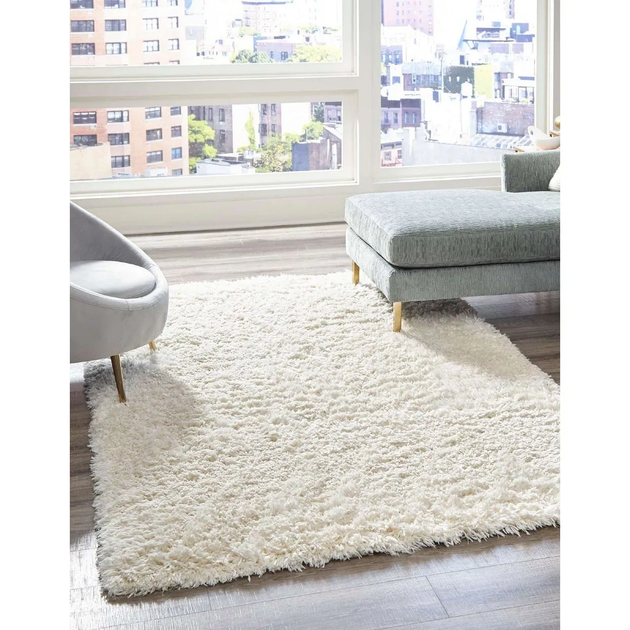 Shag Pling Collection Area Rug