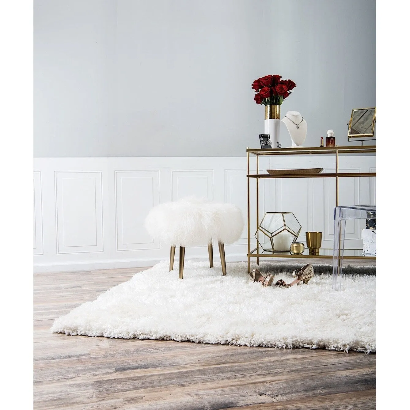 Shag Pling Collection Area Rug