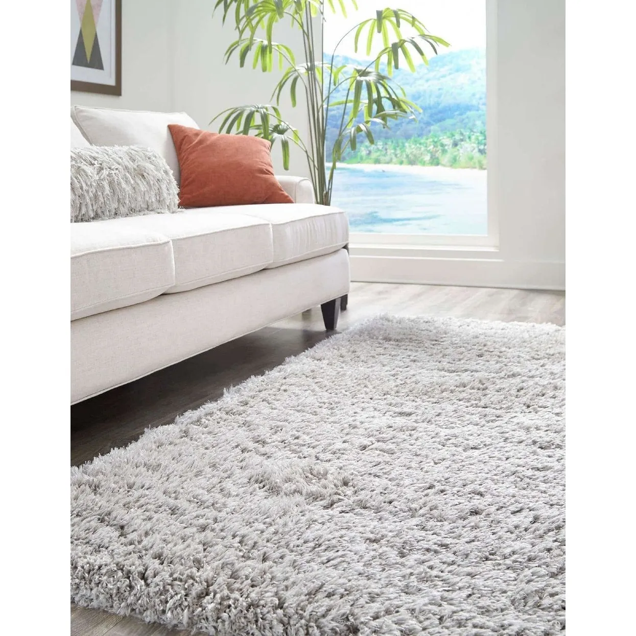 Shag Pling Collection Area Rug