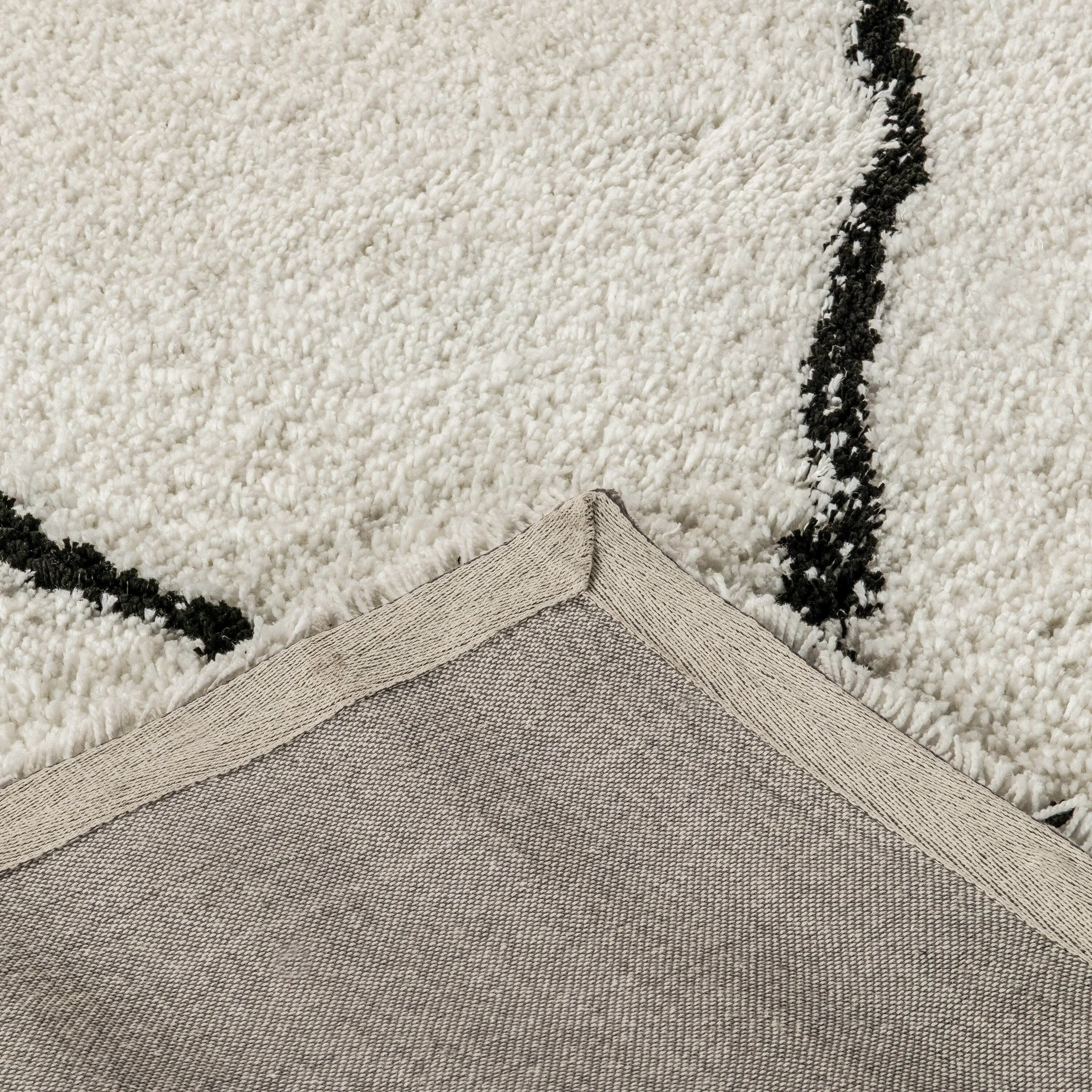 Shag Style Diamond Trellis Area Rug