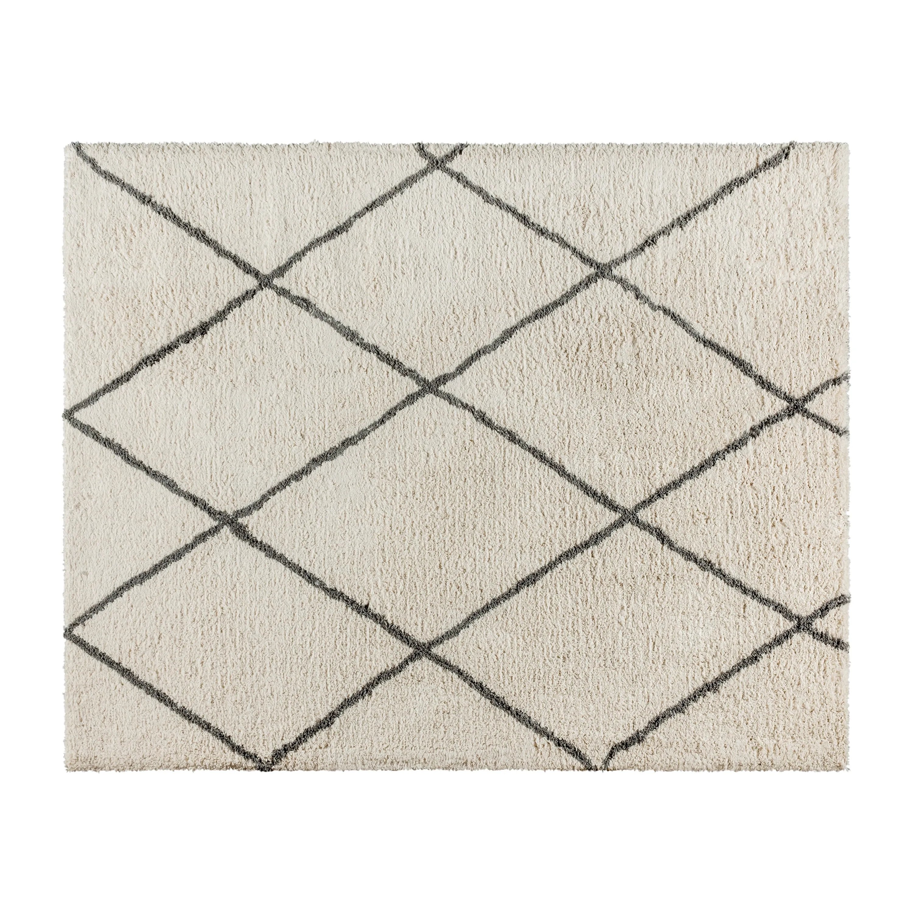 Shag Style Diamond Trellis Area Rug