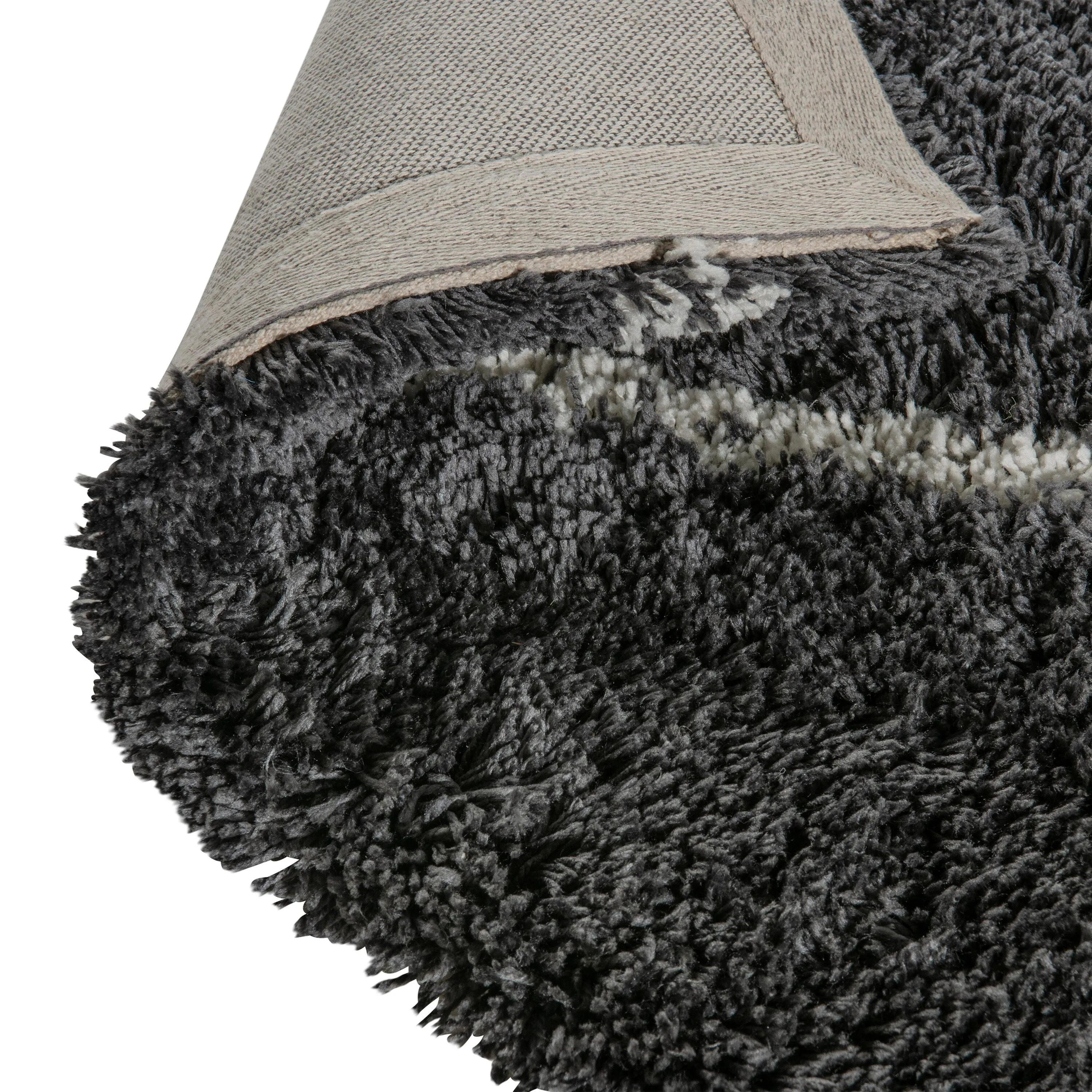 Shag Style Diamond Trellis Area Rug