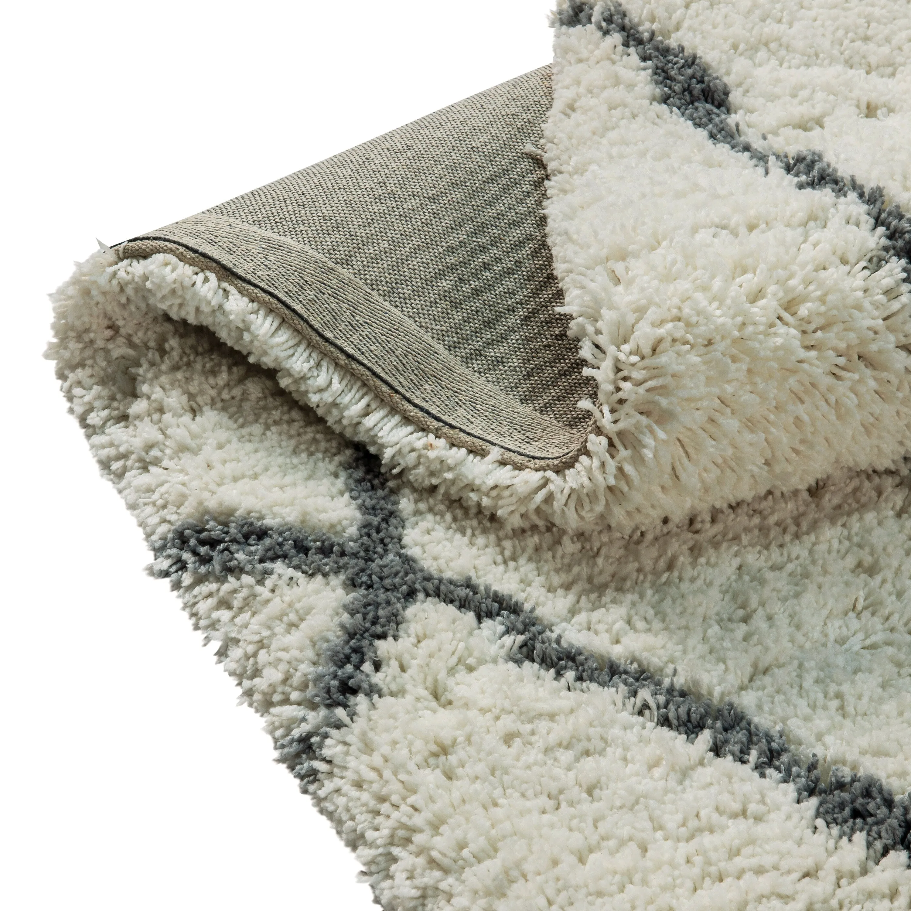 Shag Style Diamond Trellis Area Rug