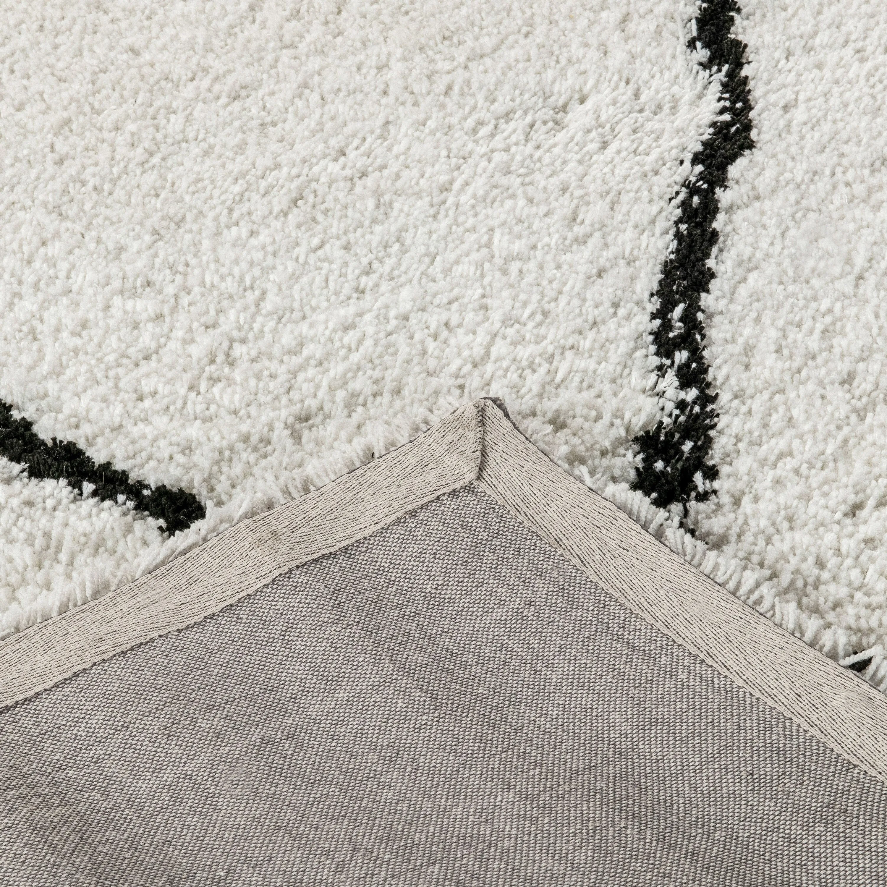 Shag Style Diamond Trellis Area Rug