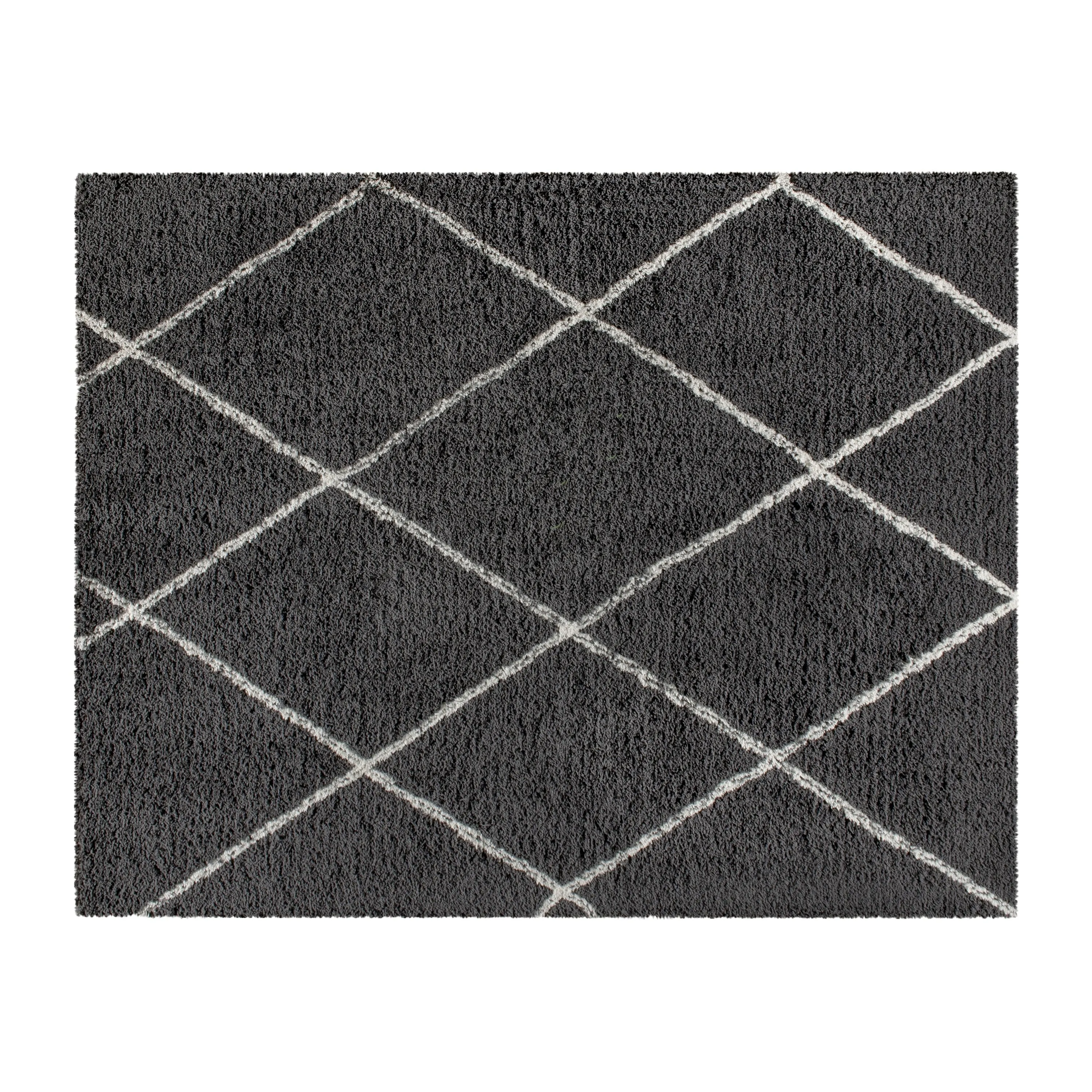 Shag Style Diamond Trellis Area Rug