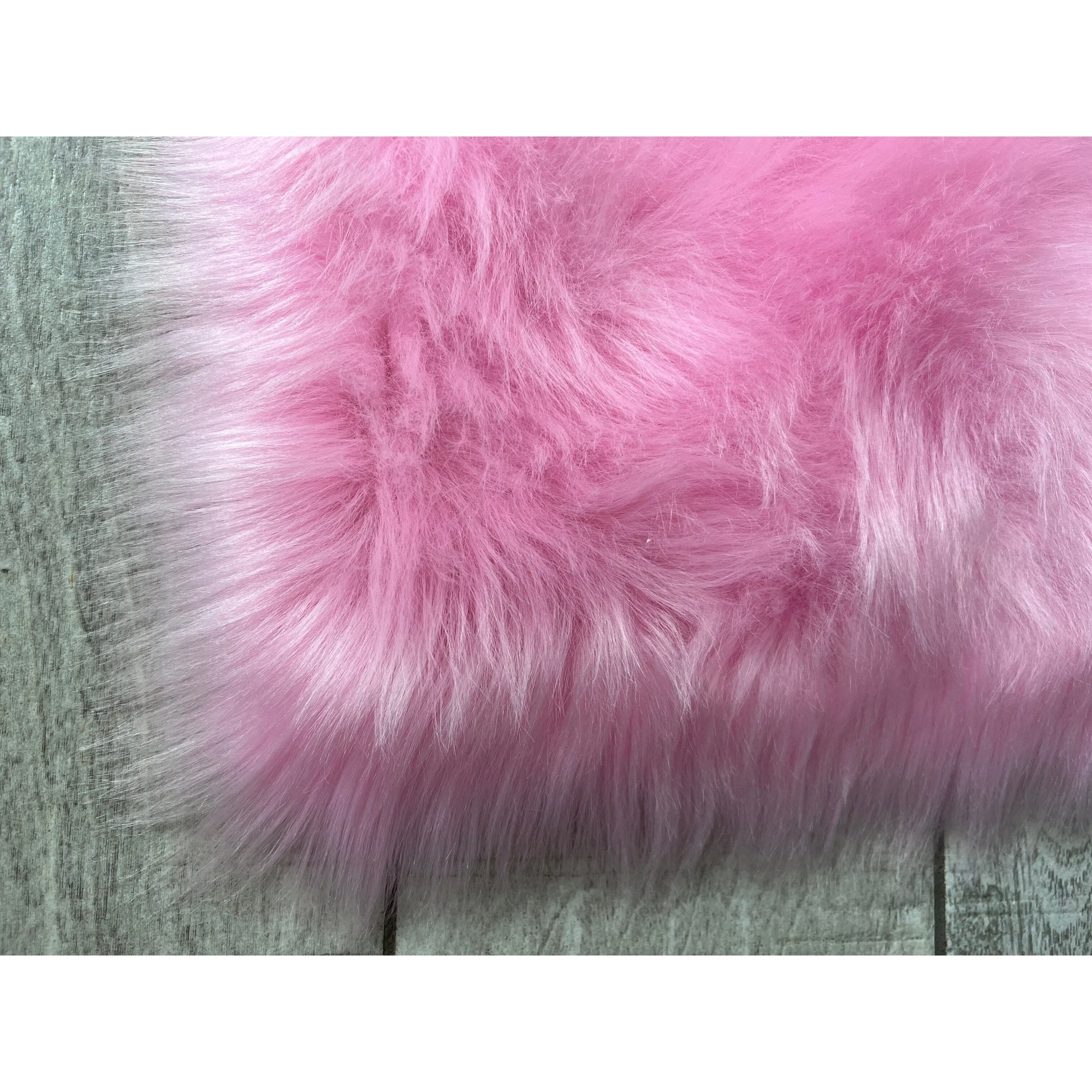 Silver Orchid Luxurious Faux Bison Skin Shag Rug