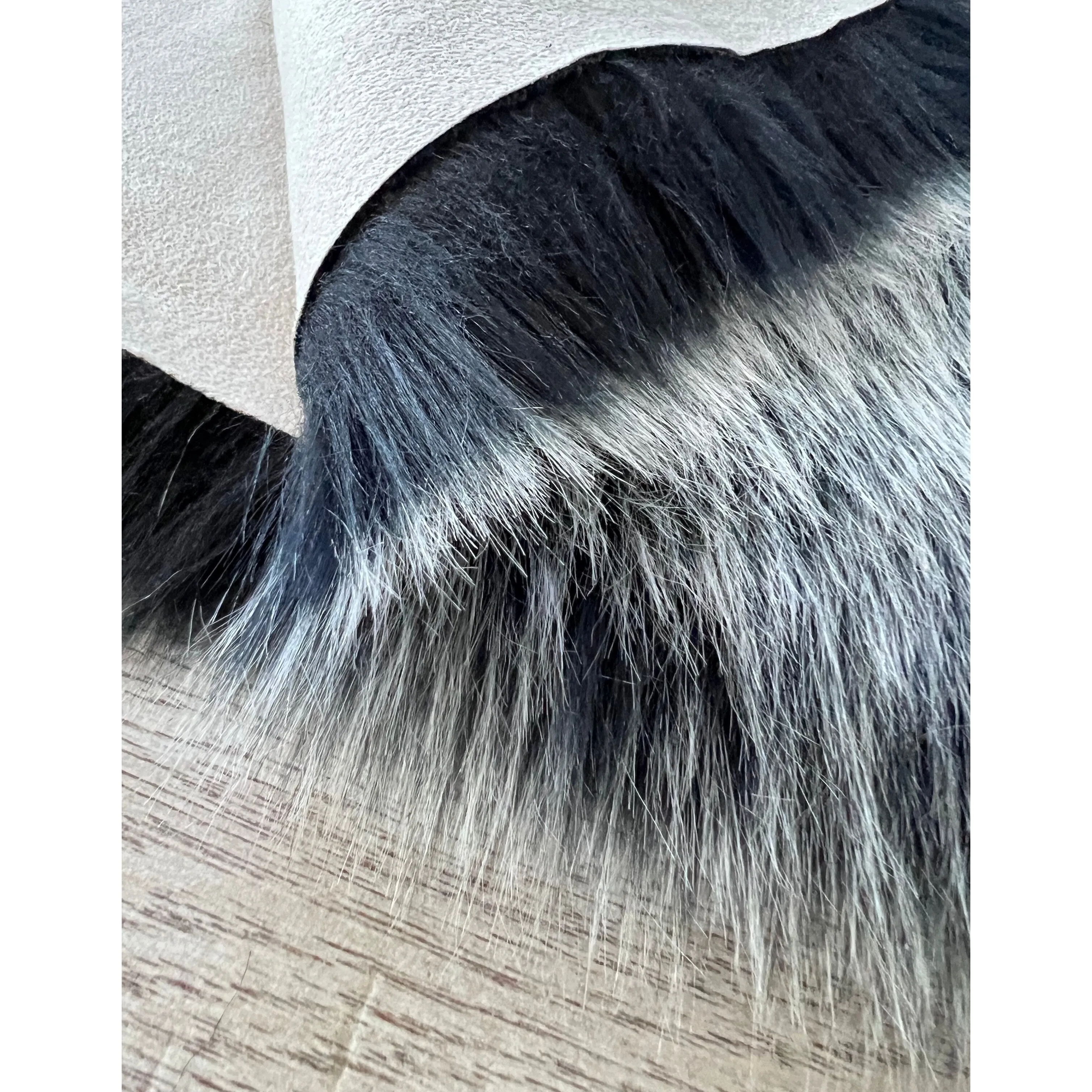 Silver Orchid Luxurious Faux Bison Skin Shag Rug