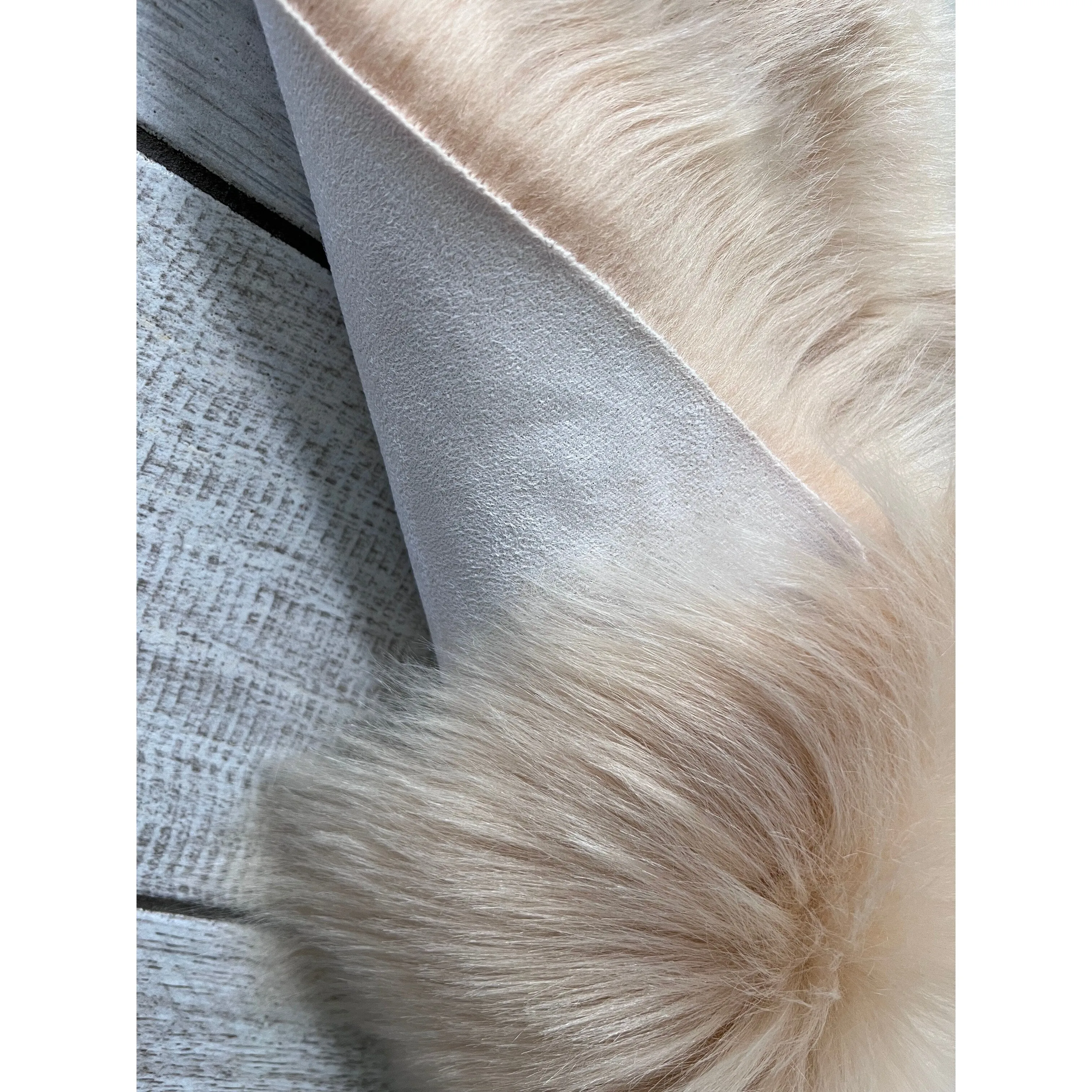 Silver Orchid Luxurious Faux Bison Skin Shag Rug