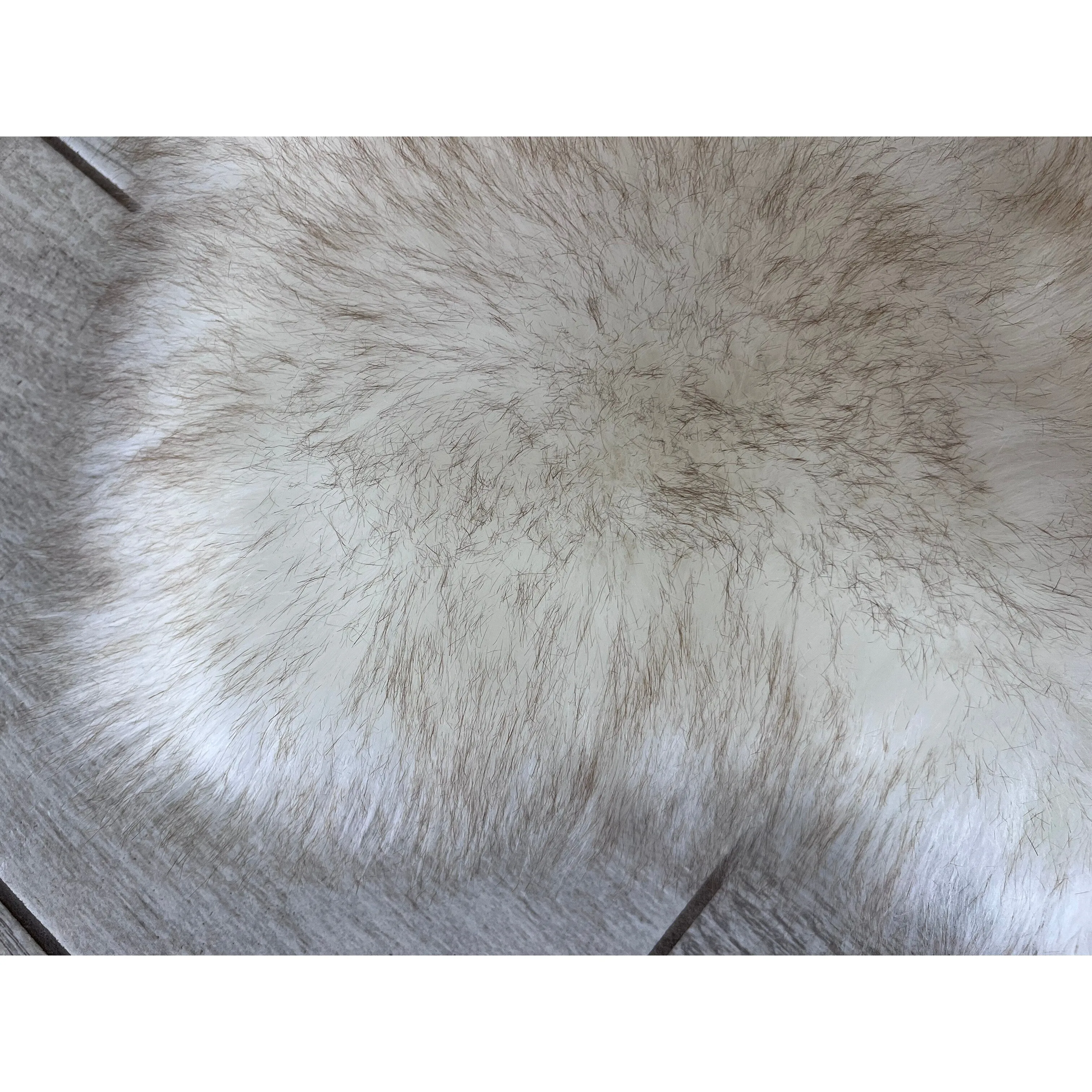 Silver Orchid Luxurious Faux Bison Skin Shag Rug