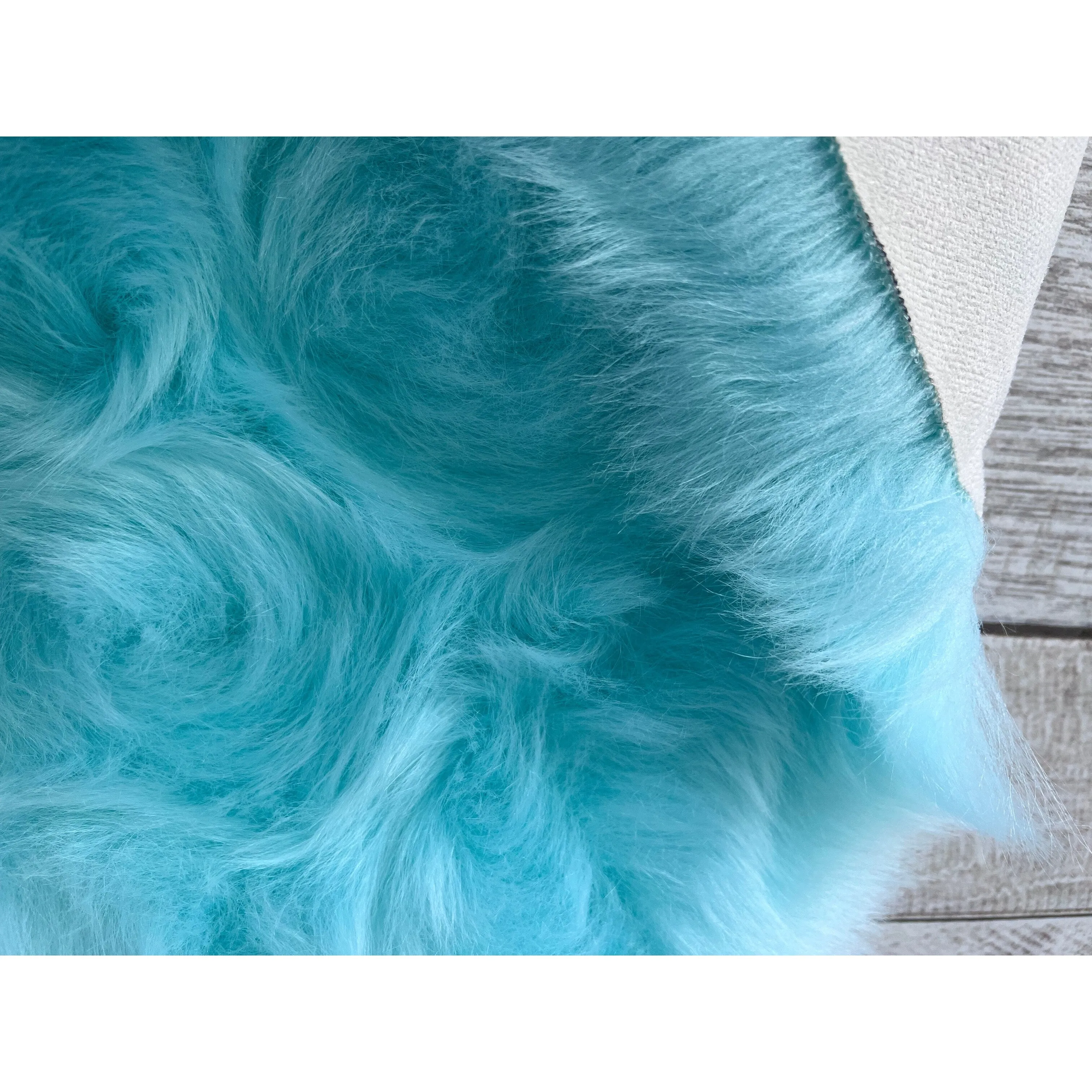 Silver Orchid Luxurious Faux Bison Skin Shag Rug