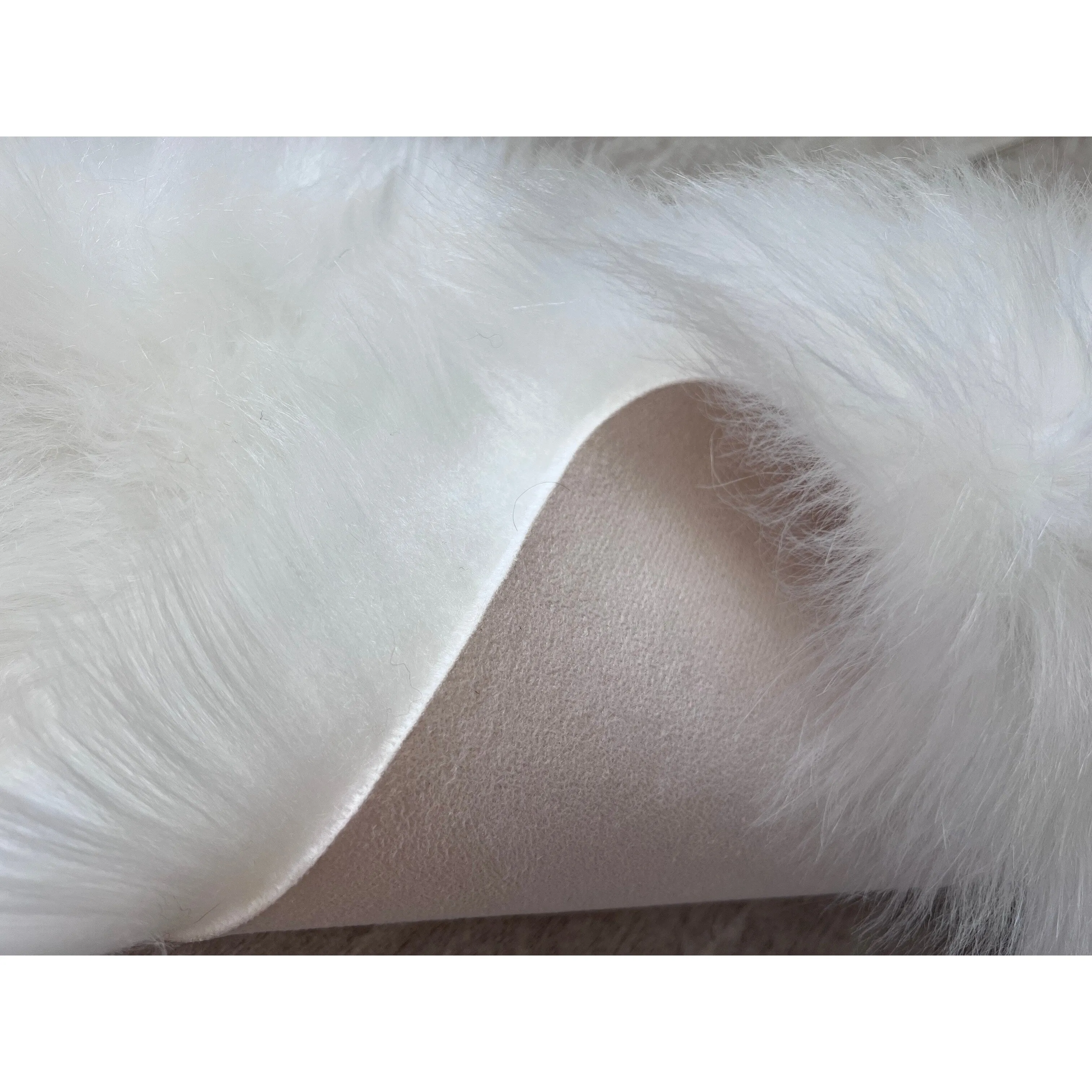 Silver Orchid Luxurious Faux Bison Skin Shag Rug