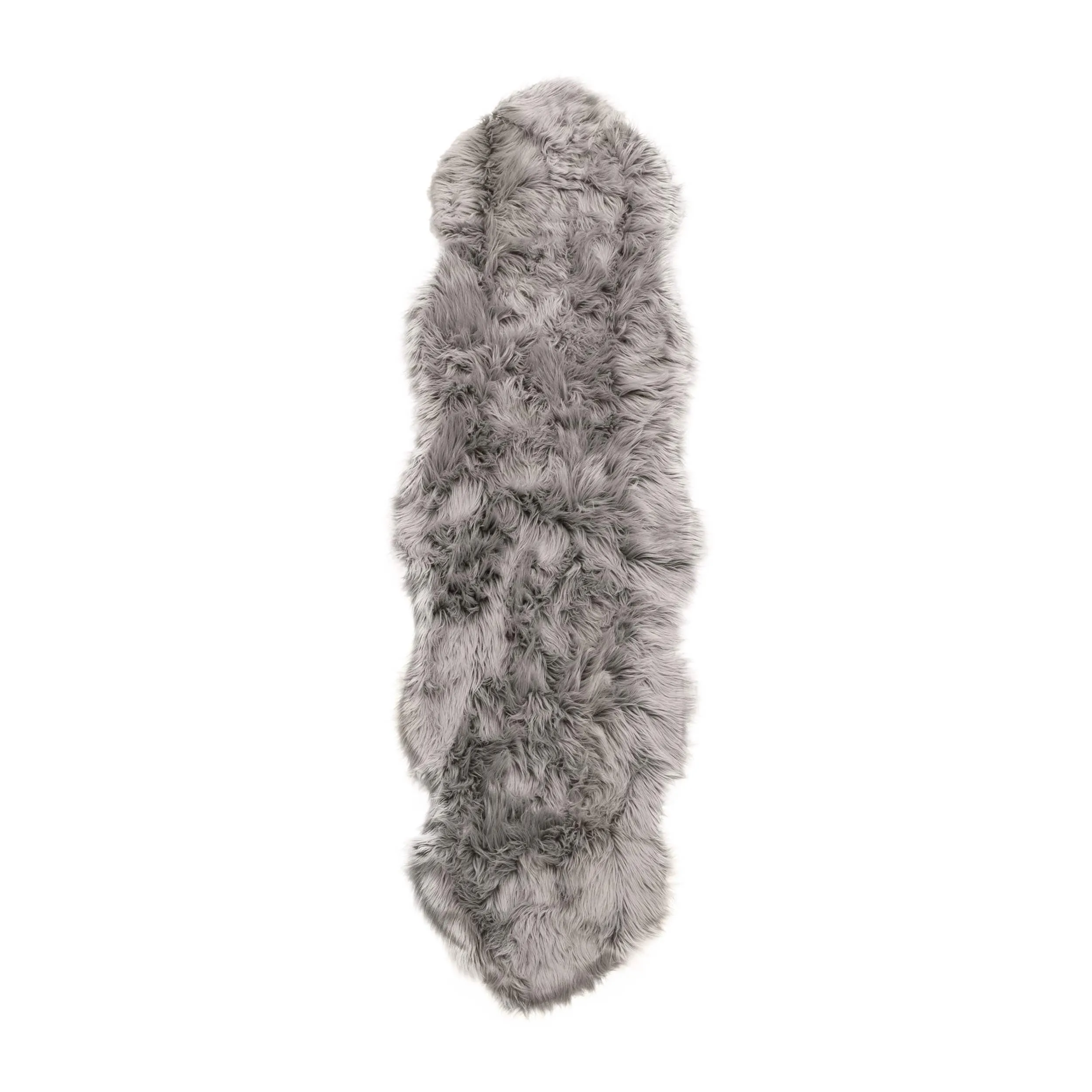 Silver Orchid Parrott Faux Fur Sheepskin Area Rug