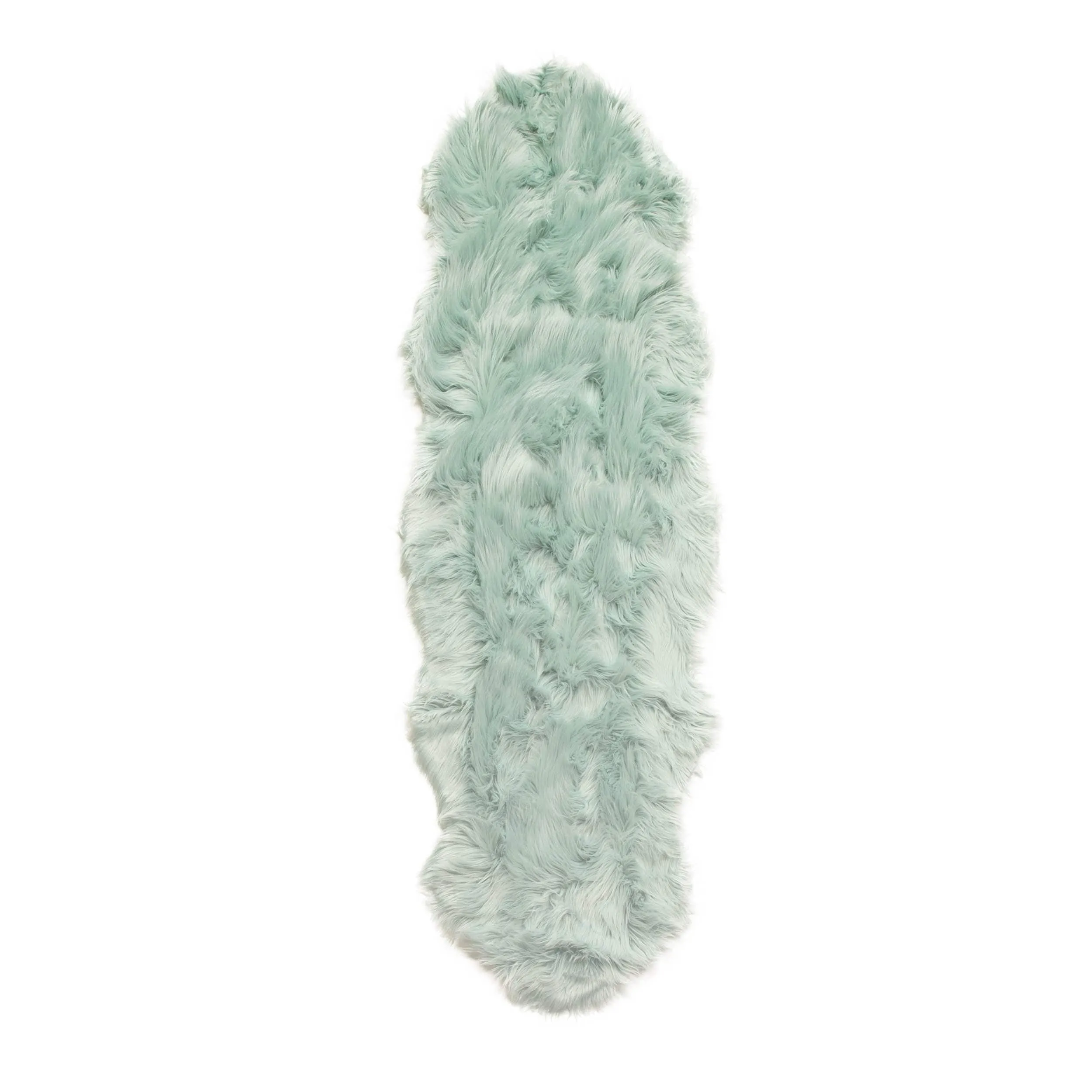 Silver Orchid Parrott Faux Fur Sheepskin Area Rug