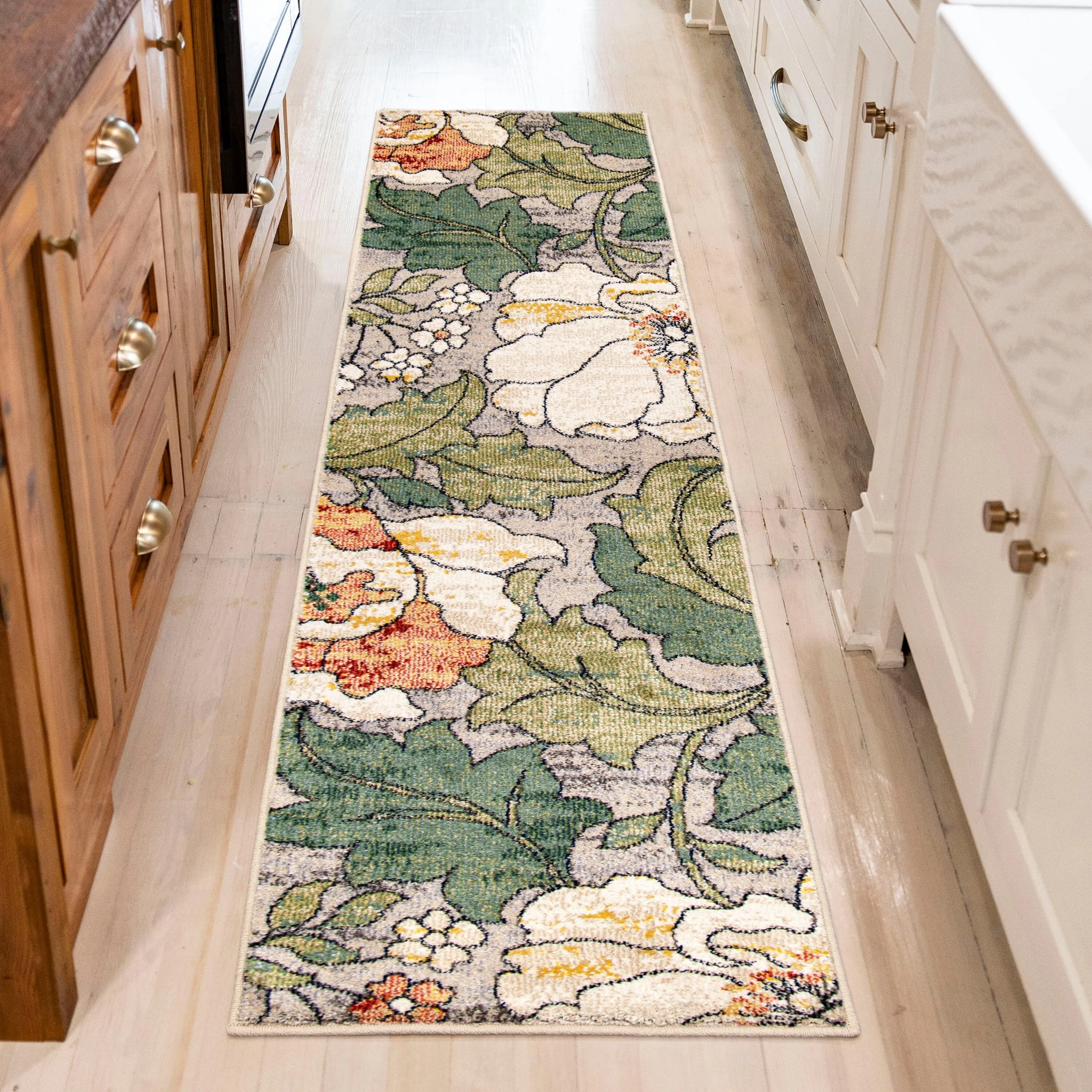 Simply Southern Cottage Jefferson Floral Distressed Area Rug