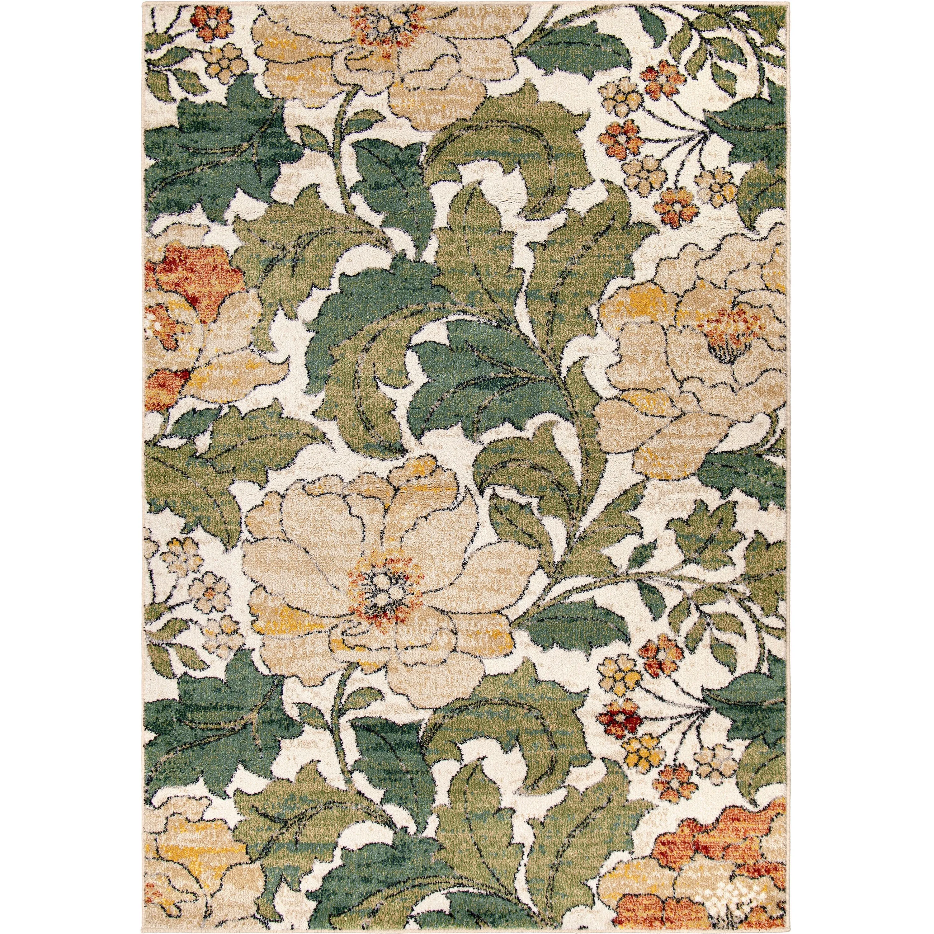 Simply Southern Cottage Jefferson Floral Distressed Area Rug