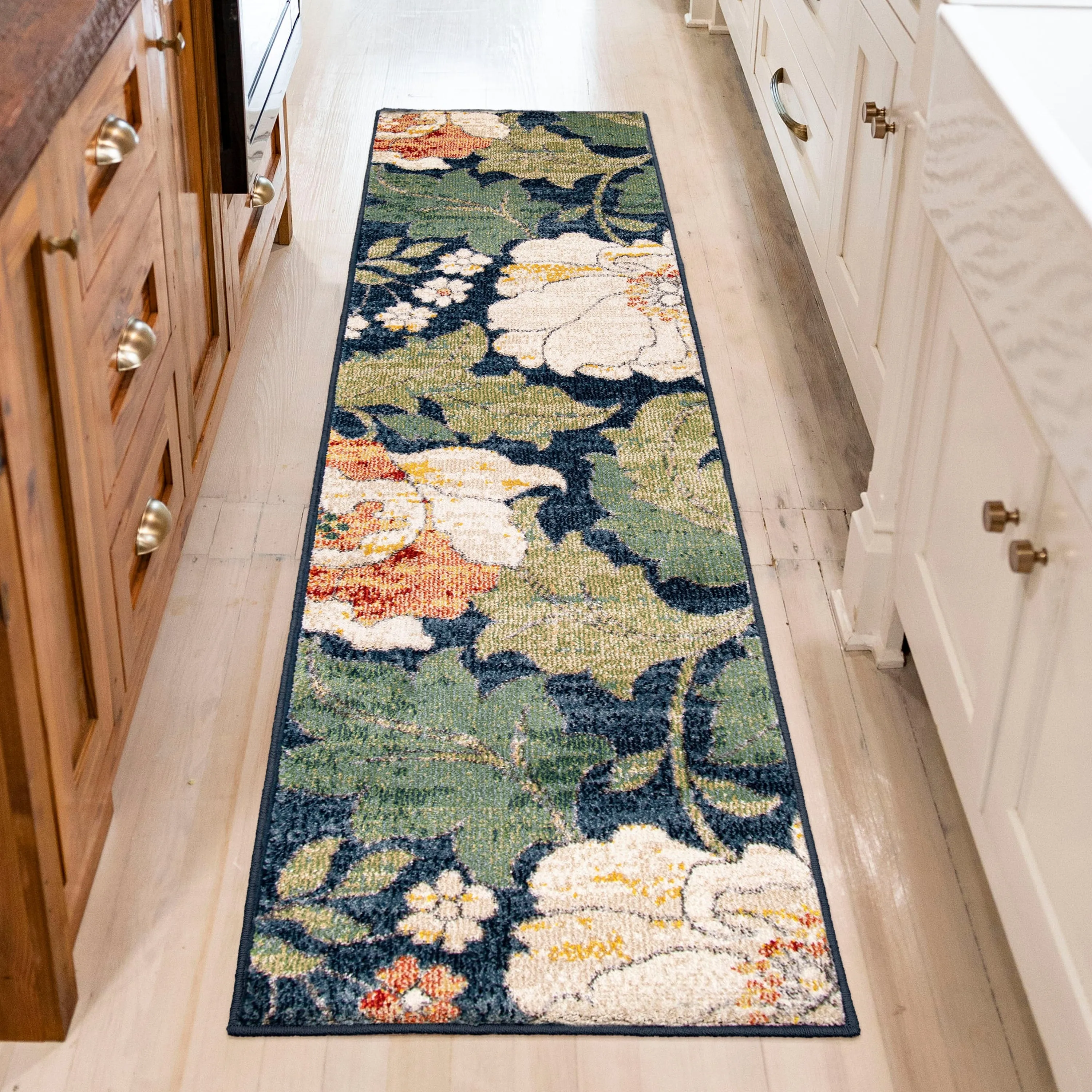 Simply Southern Cottage Jefferson Floral Distressed Area Rug