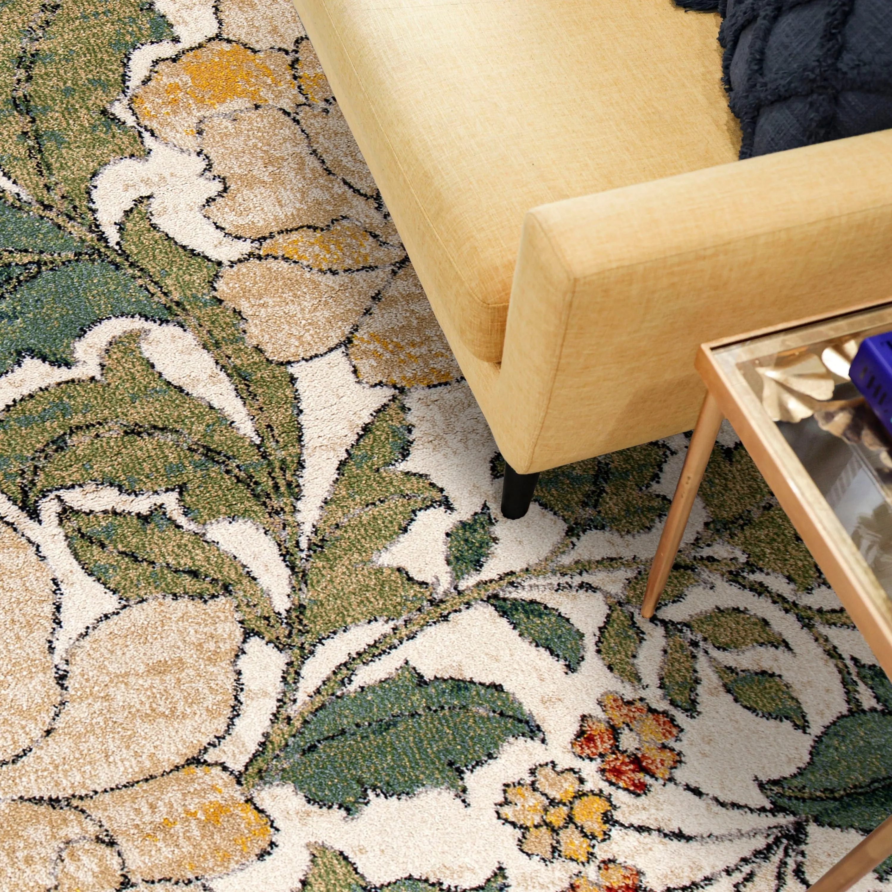 Simply Southern Cottage Jefferson Floral Distressed Area Rug