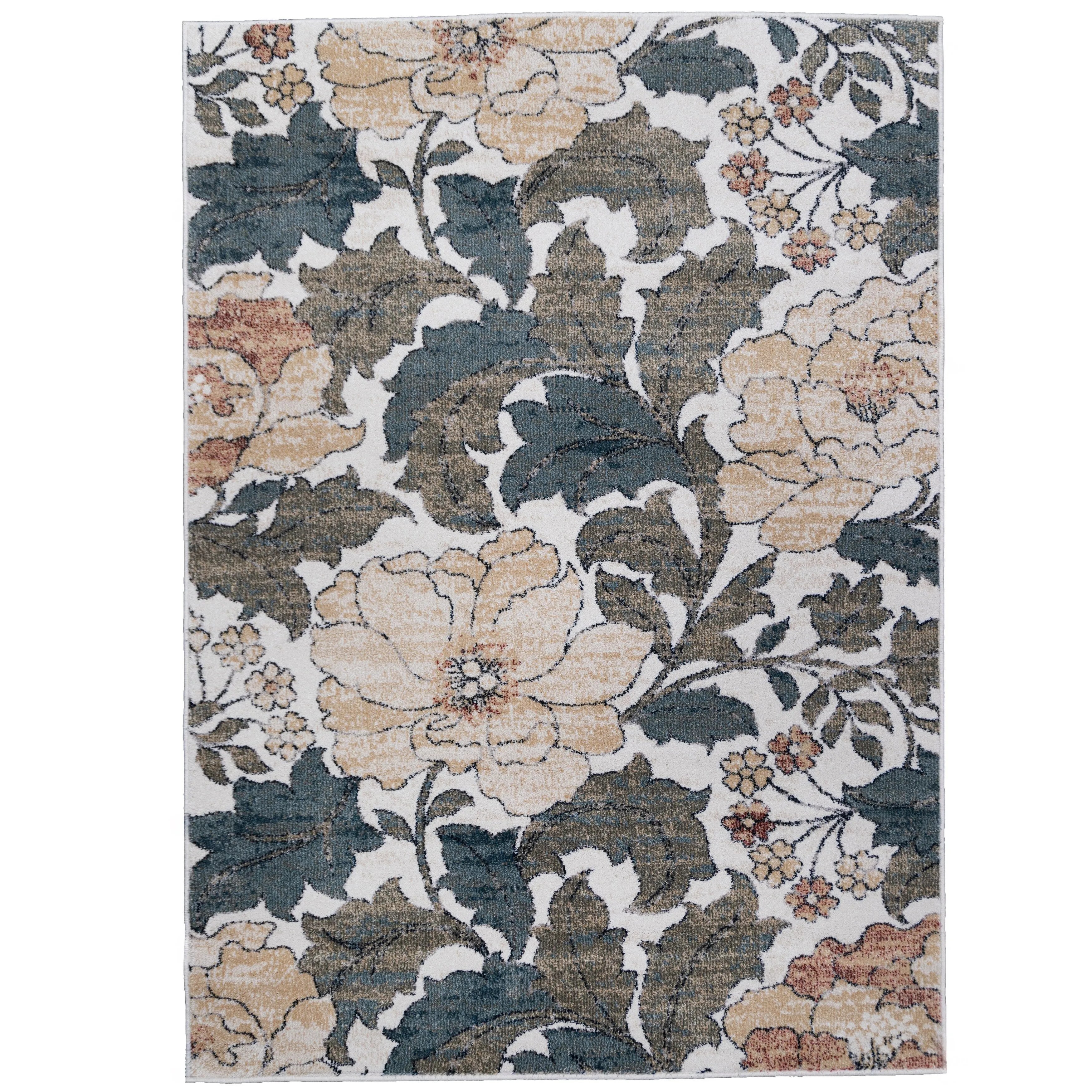 Simply Southern Cottage Jefferson Floral Distressed Area Rug